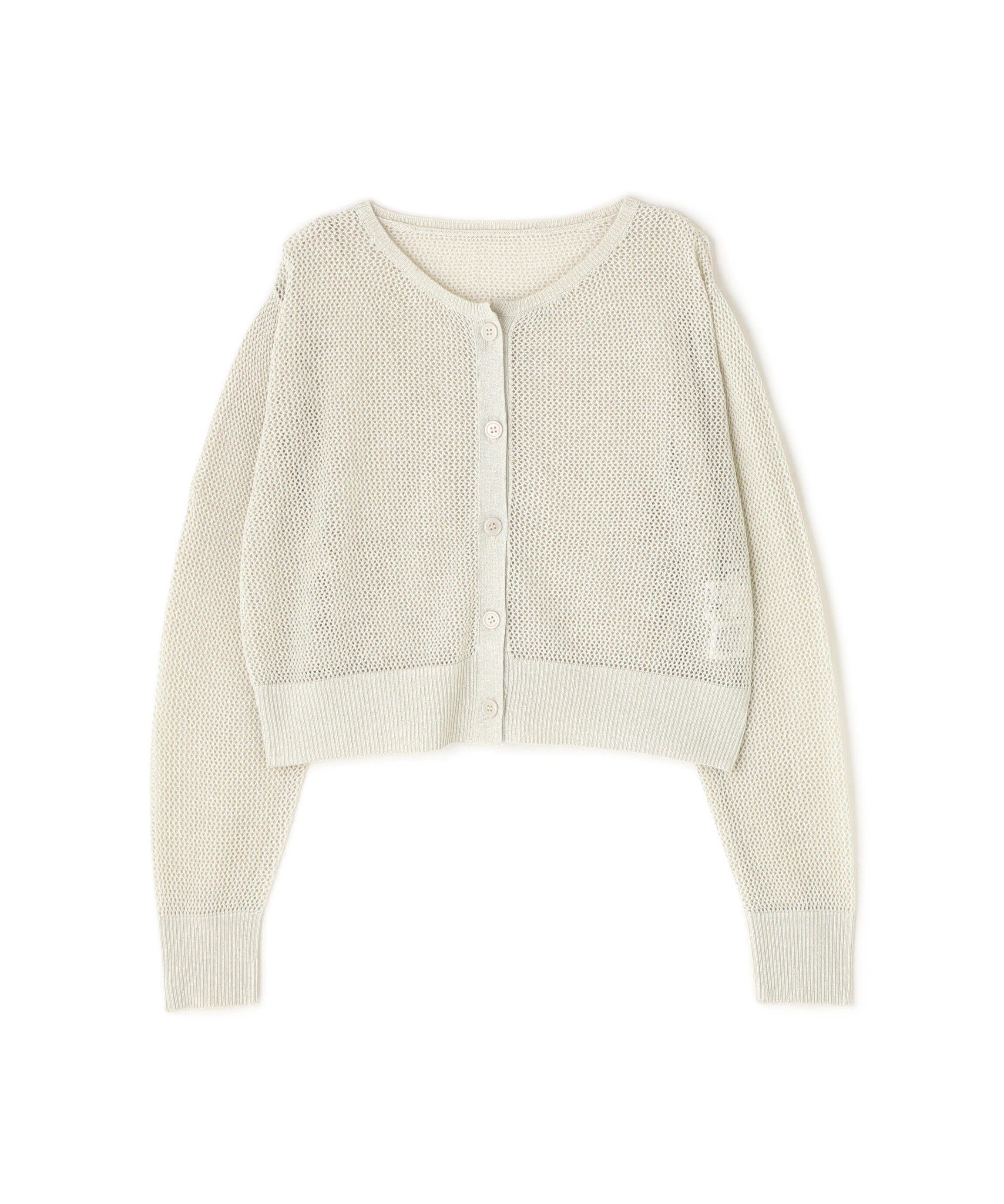  「ラメメッシュカーディガン」|ニット・セーター|