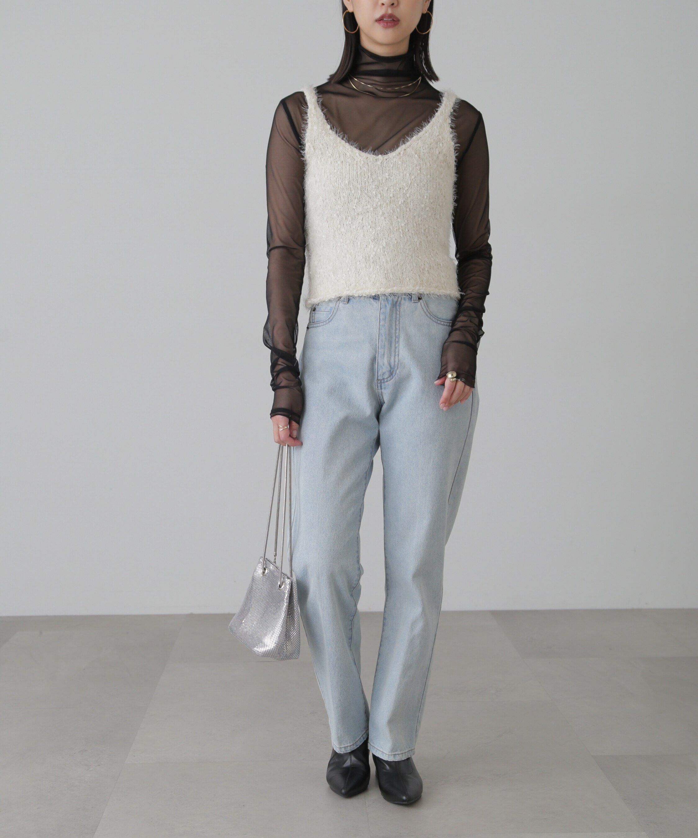  「フェザーニットタンクトップ」|ニット・セーター|