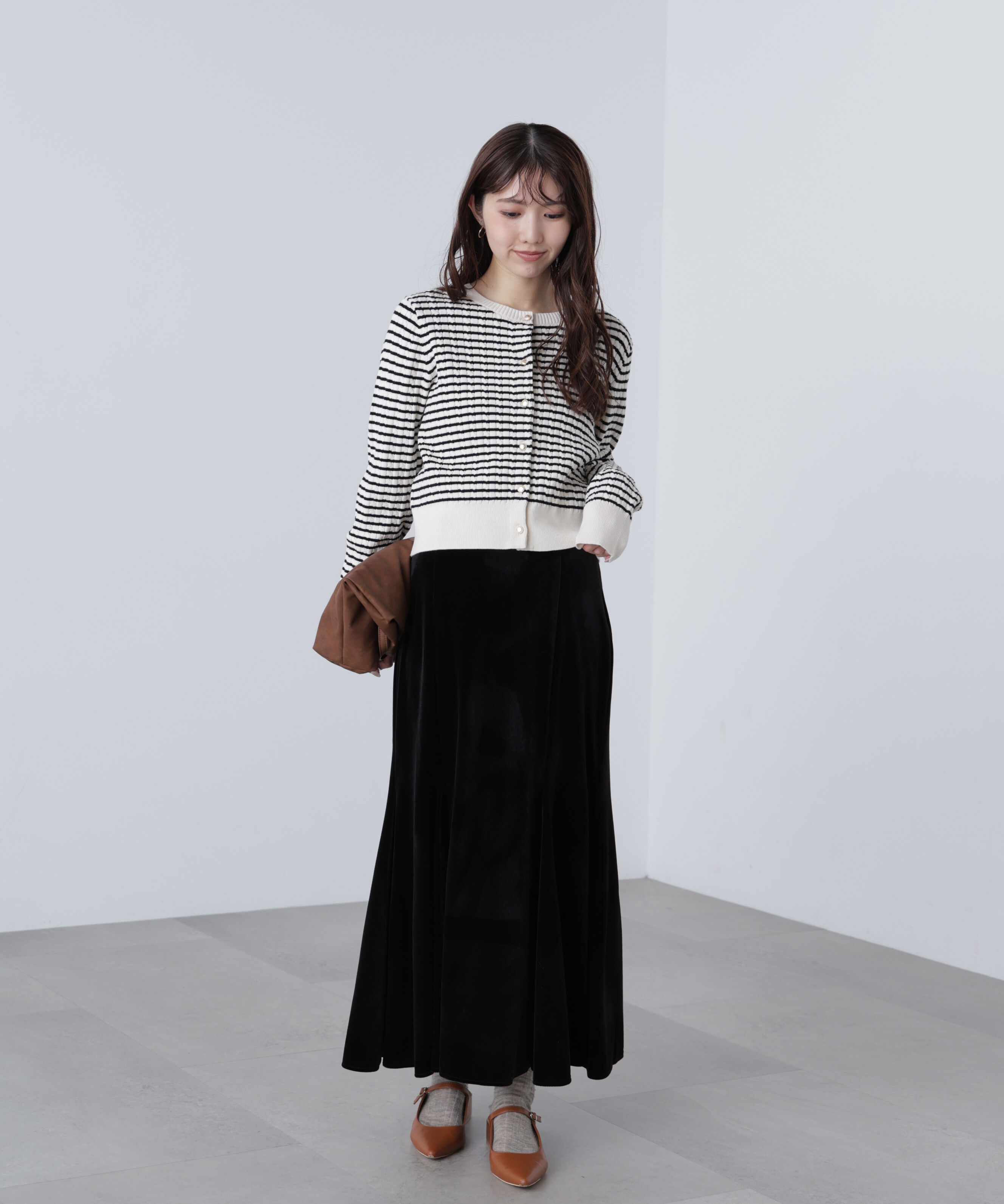  「ベロアマーメイドスカート」|スカート|
