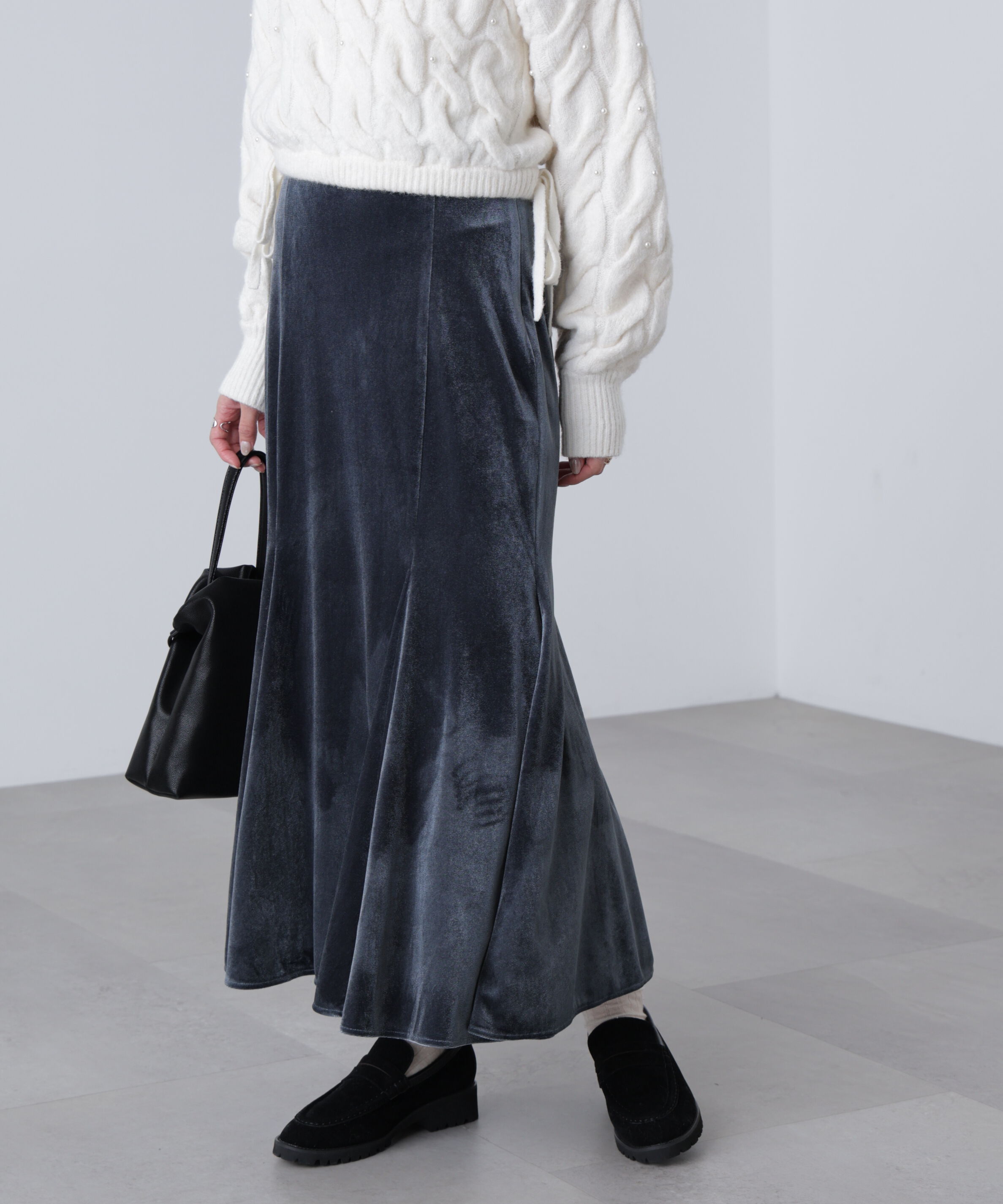  「ベロアマーメイドスカート」|スカート|