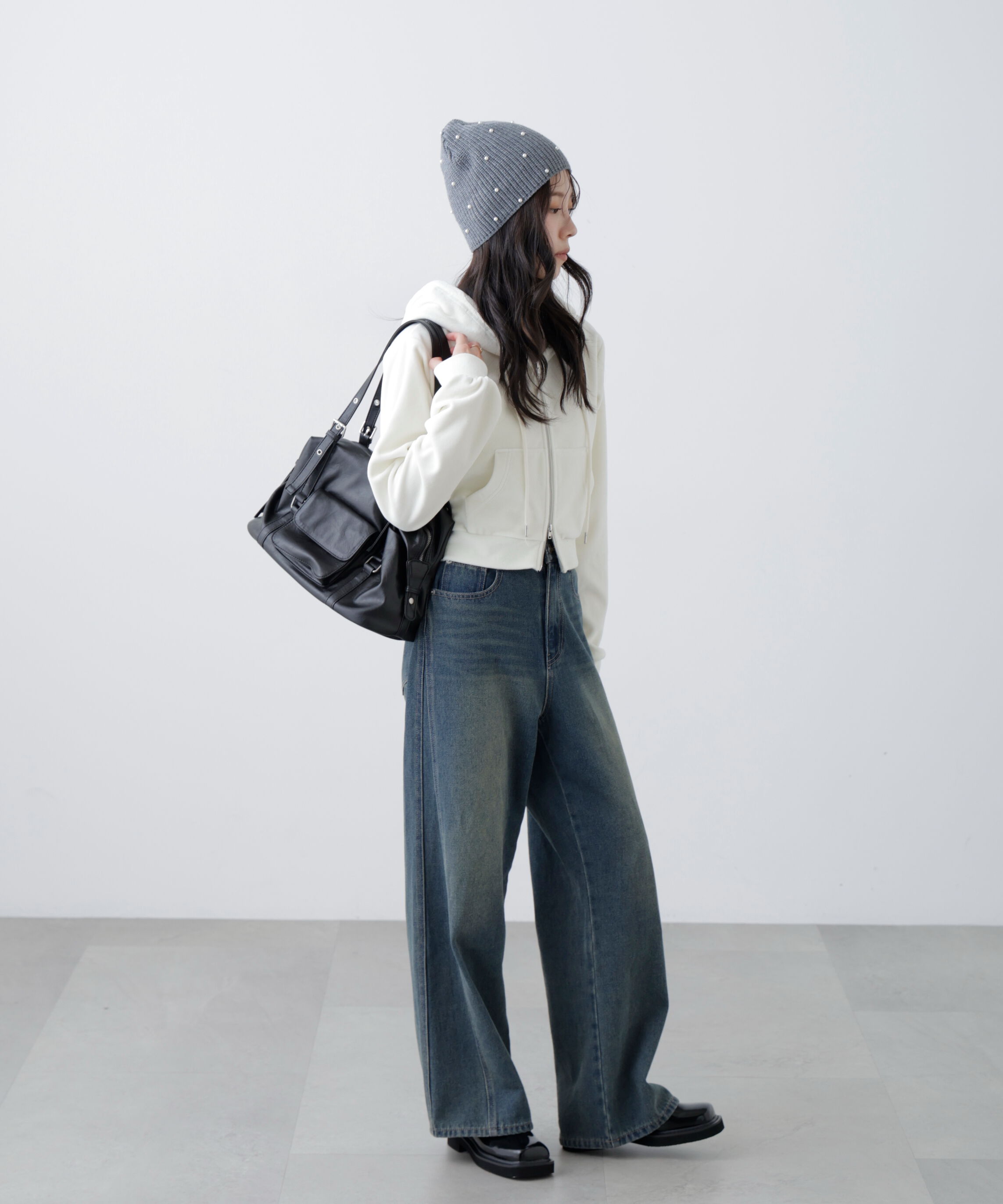  「Ｗジップベロアパーカー」|Tシャツ・カットソー|