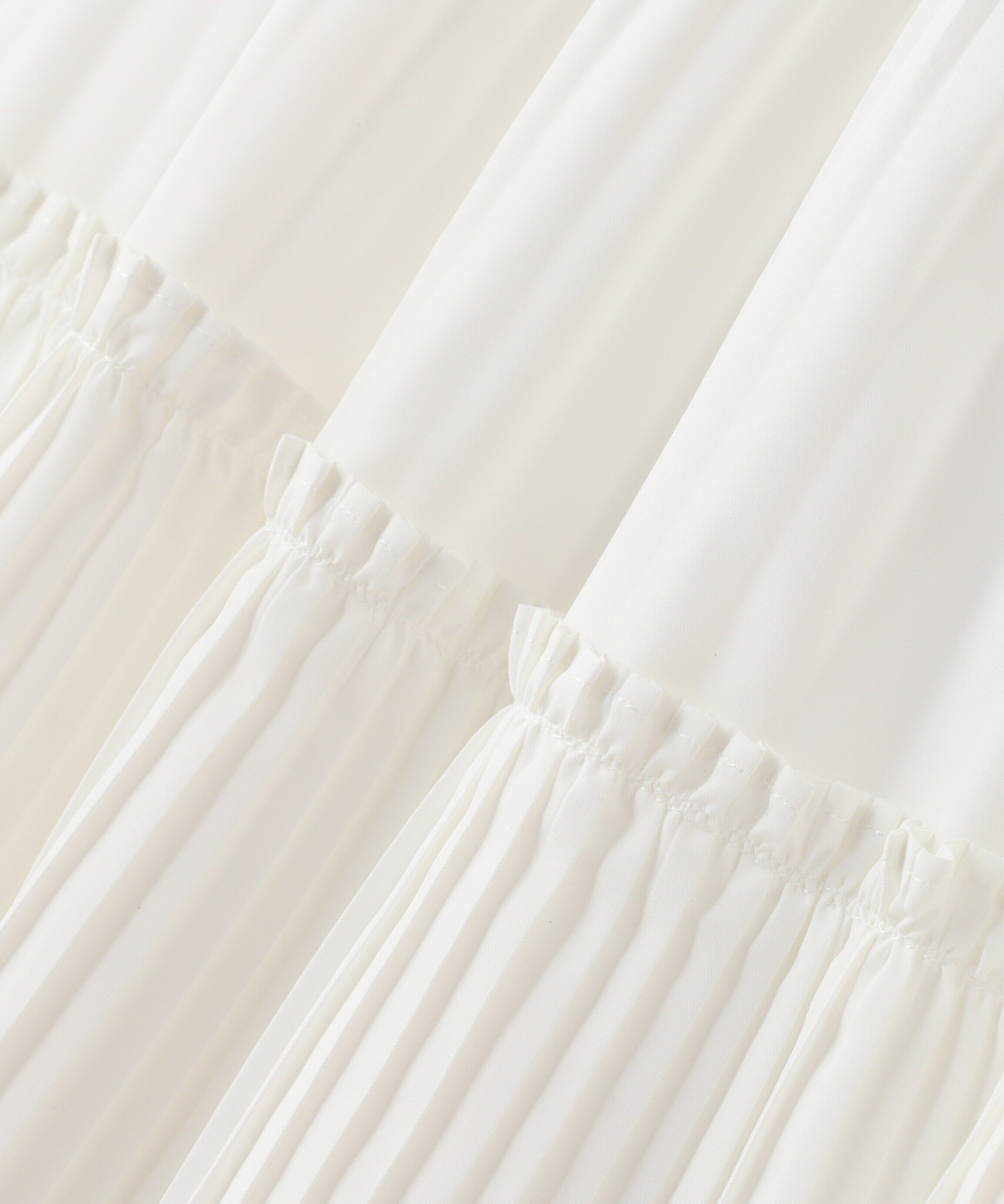  「ボリュームプリーツティアードワンピース」|ワンピース|