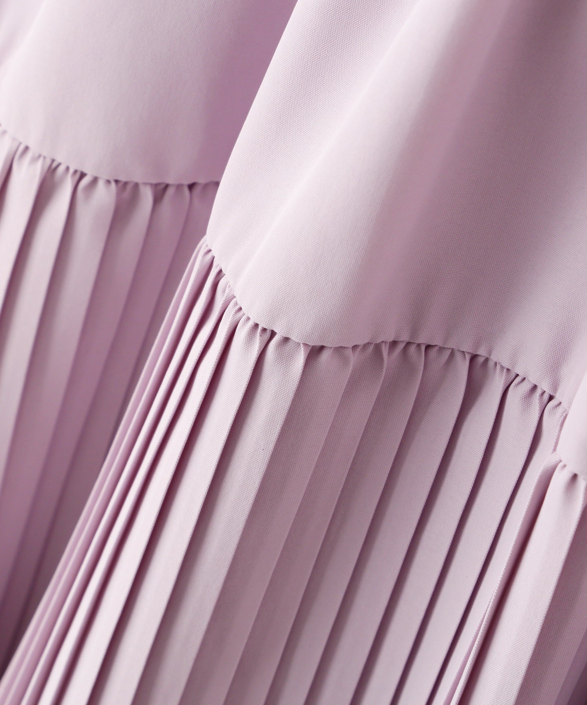  「ボリュームプリーツティアードワンピース」|ワンピース|