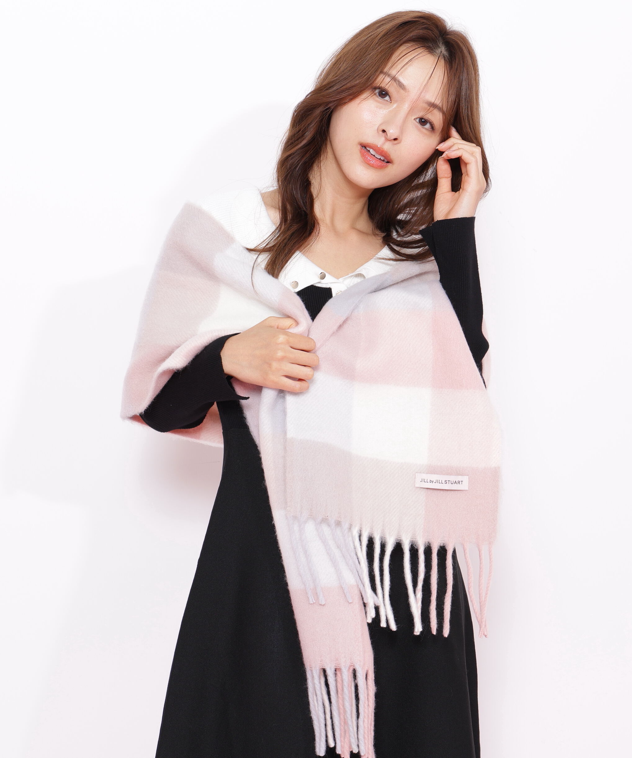  「ブロックチェックストール」|バンダナ・スカーフ|