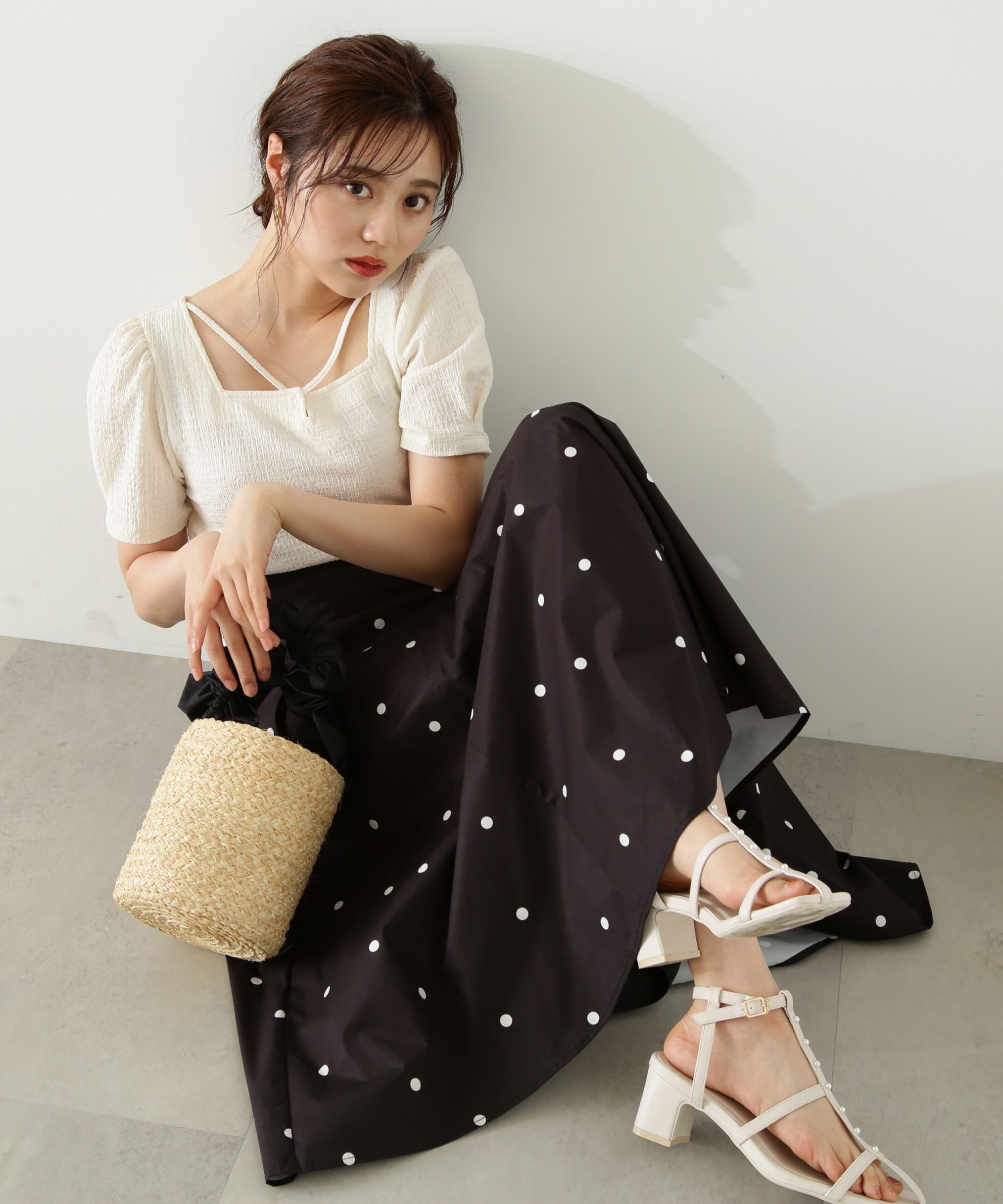 PROPORTION BODY DRESSING「｜美人百花5月号掲載 タイアップ休井美郷さん着用商品｜タフタスカート」|スカート|