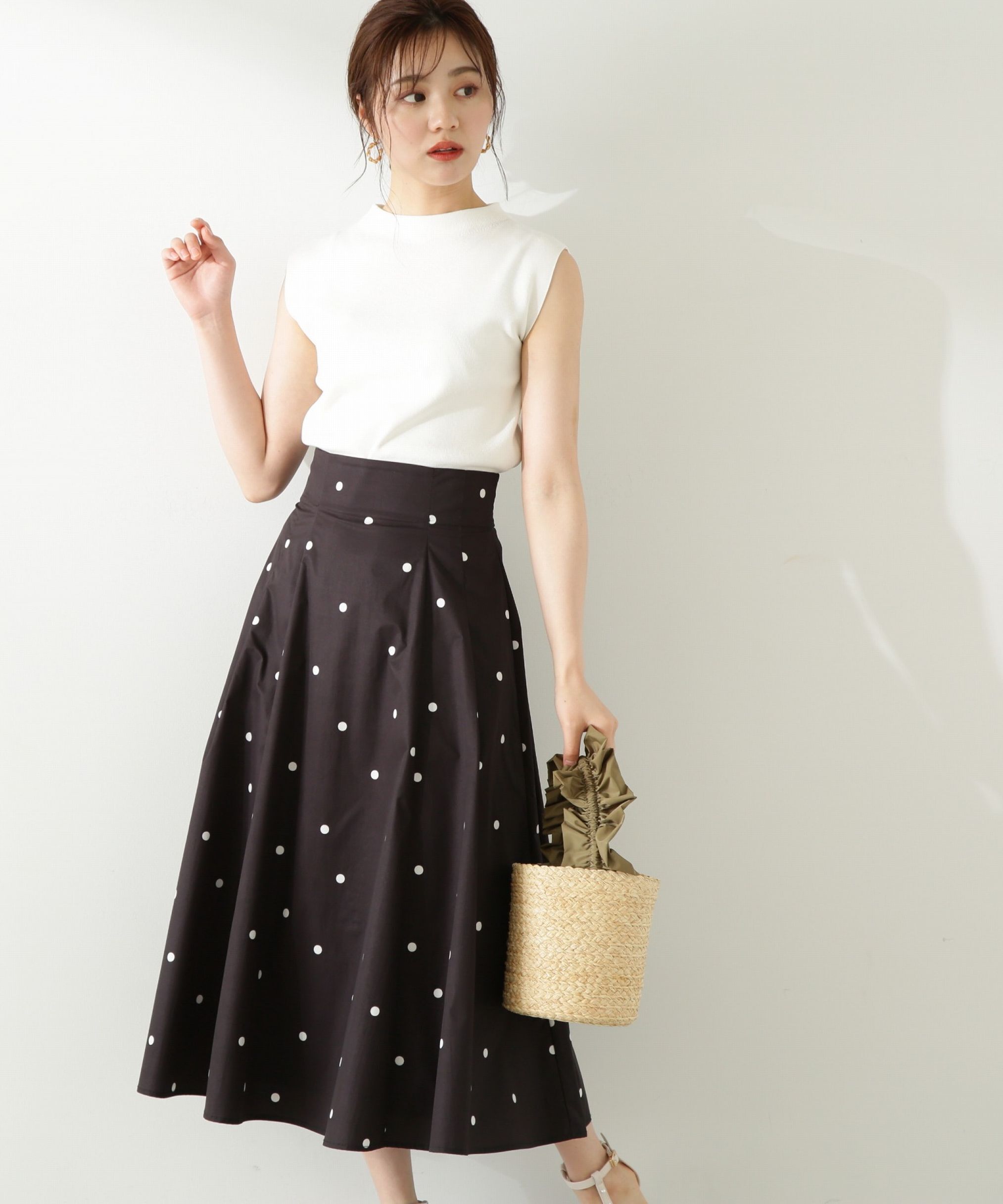 PROPORTION BODY DRESSING「｜美人百花5月号掲載 タイアップ休井美郷さん着用商品｜タフタスカート」|スカート|