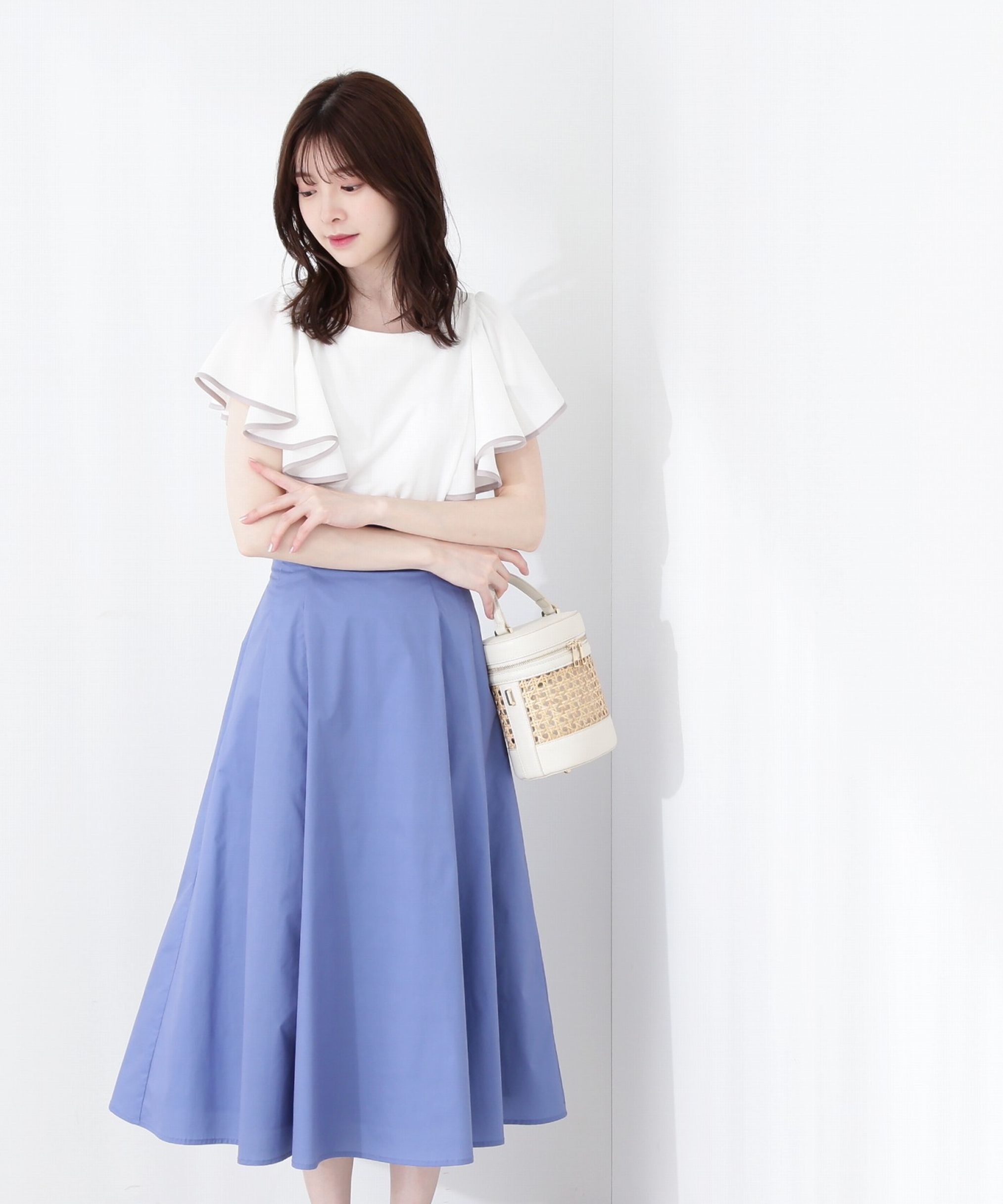 PROPORTION BODY DRESSING「｜美人百花5月号掲載 タイアップ休井美郷さん着用商品｜タフタスカート」|スカート|