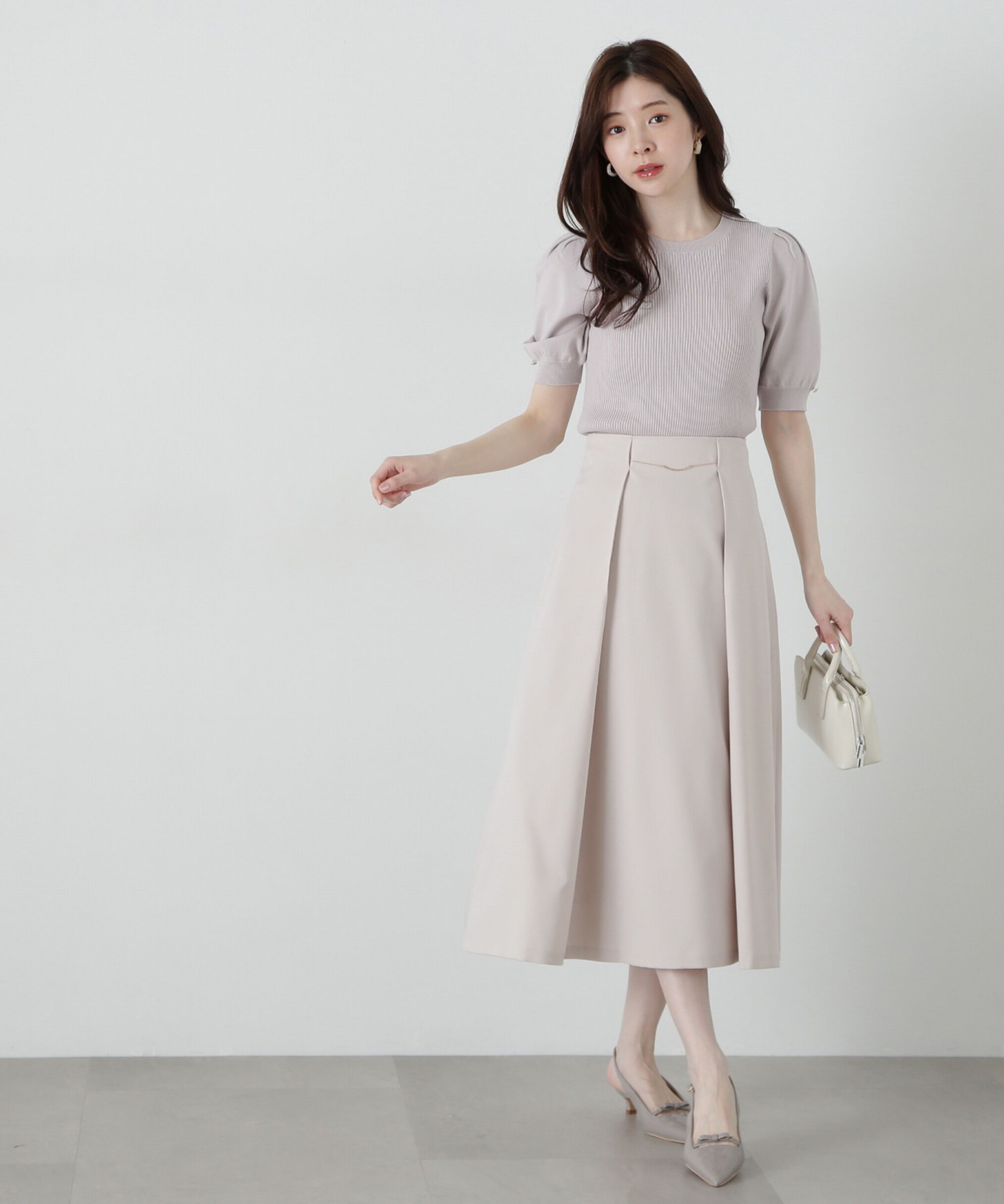 PROPORTION BODY DRESSING「パフスリーブリブニット」|ニット・セーター|