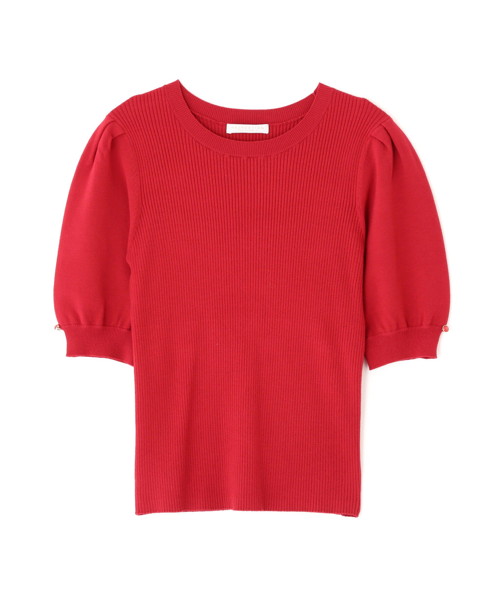 PROPORTION BODY DRESSING「パフスリーブリブニット」|ニット・セーター|