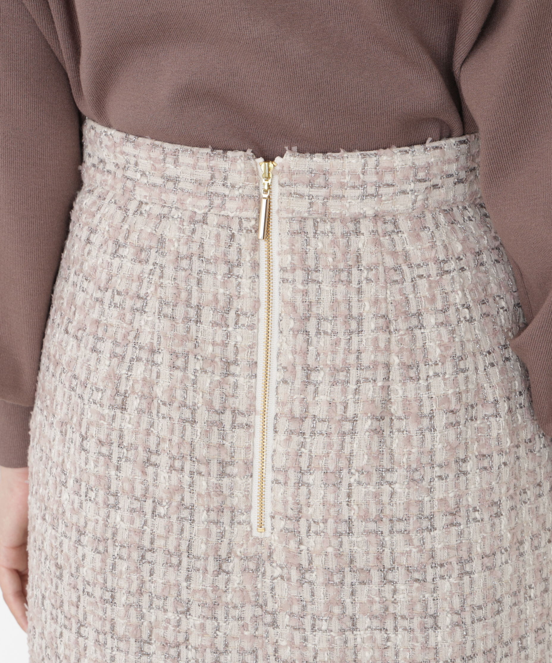 PROPORTION BODY DRESSING「ラメツイードナロースカート 25AW」|スカート|