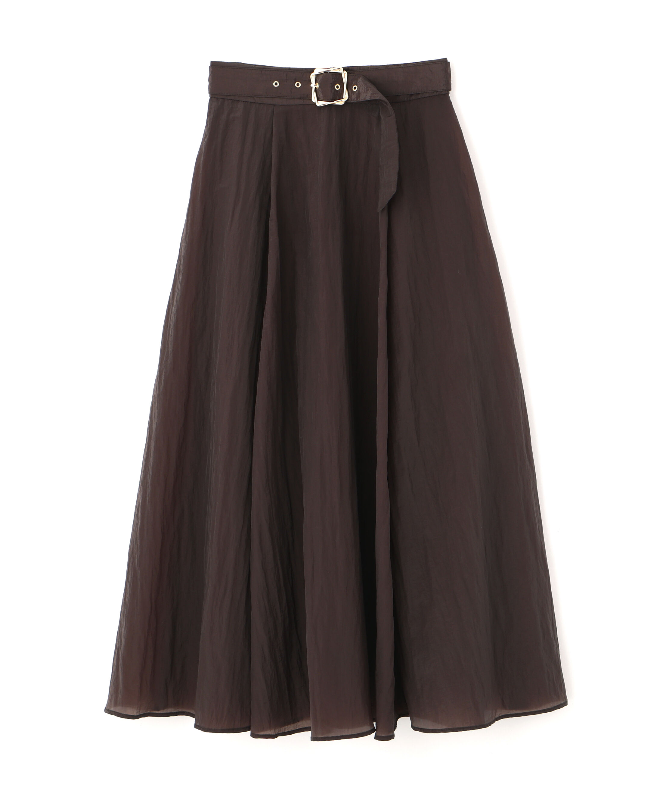 PROPORTION BODY DRESSING「ベルト付きシアーフレアスカート」|スカート|