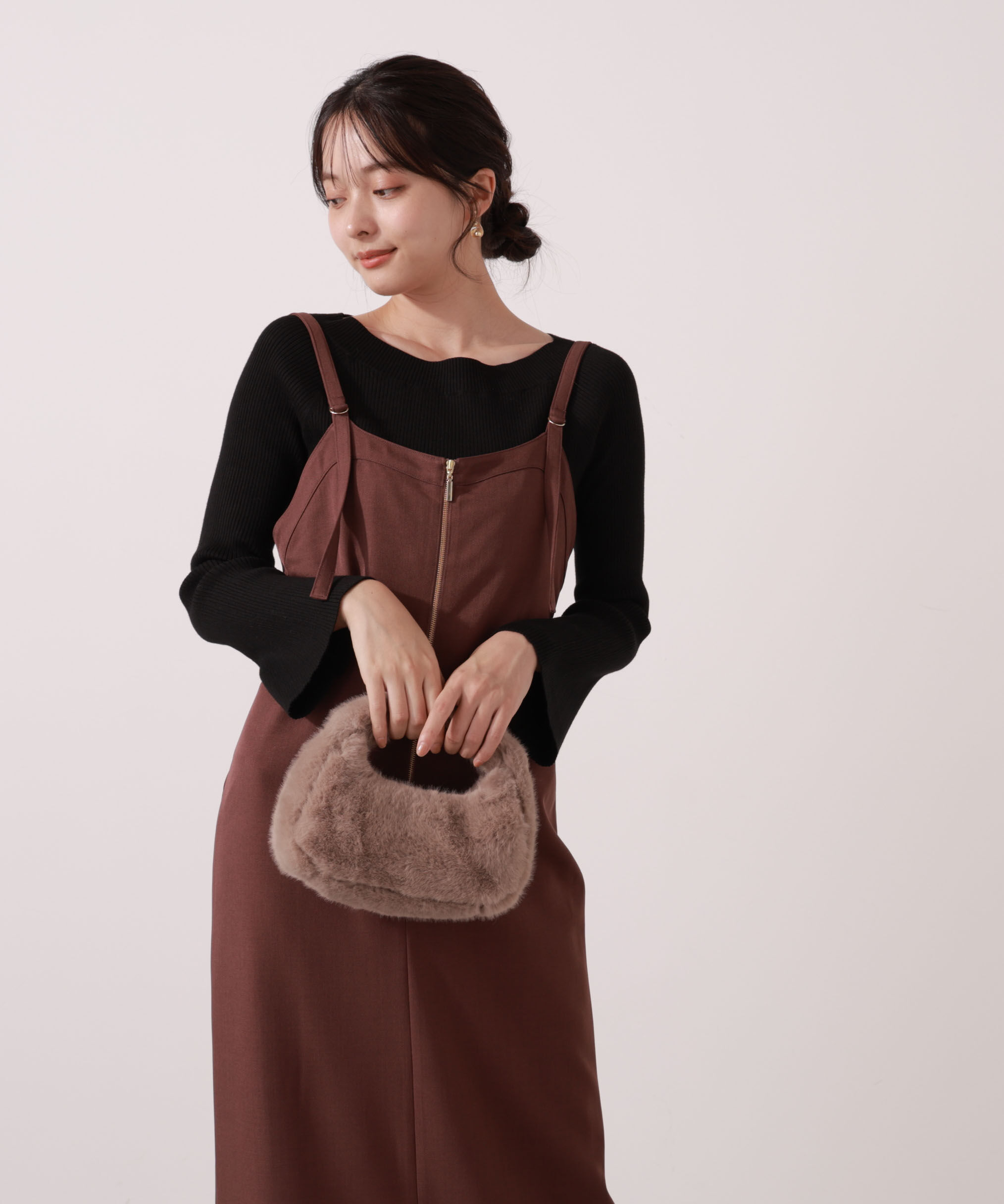 PROPORTION BODY DRESSING「フロントファスナーナロージャンスカ」|ワンピース|