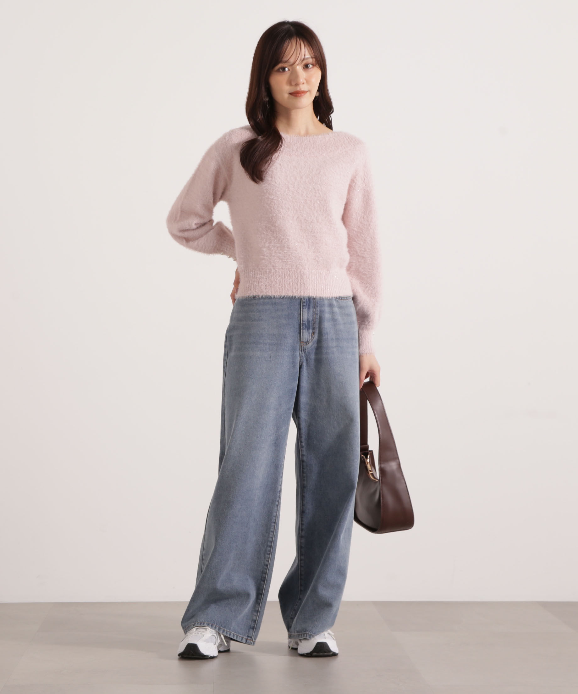 PROPORTION BODY DRESSING「ミニシャギーオフショルニット 25AW」|ニット・セーター|