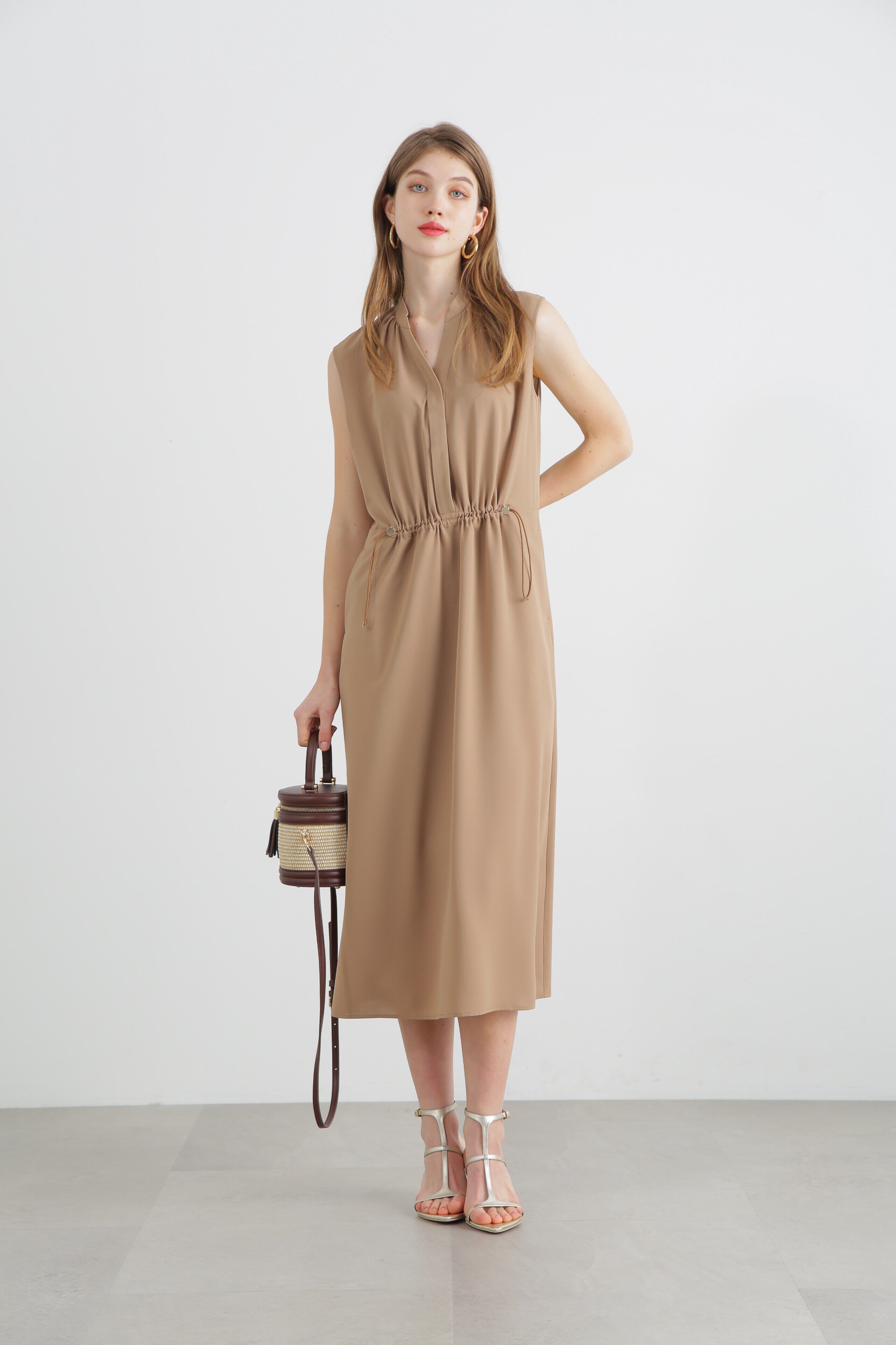  「◆2WAYストレッチシャツカラーワンピース」|ワンピース|