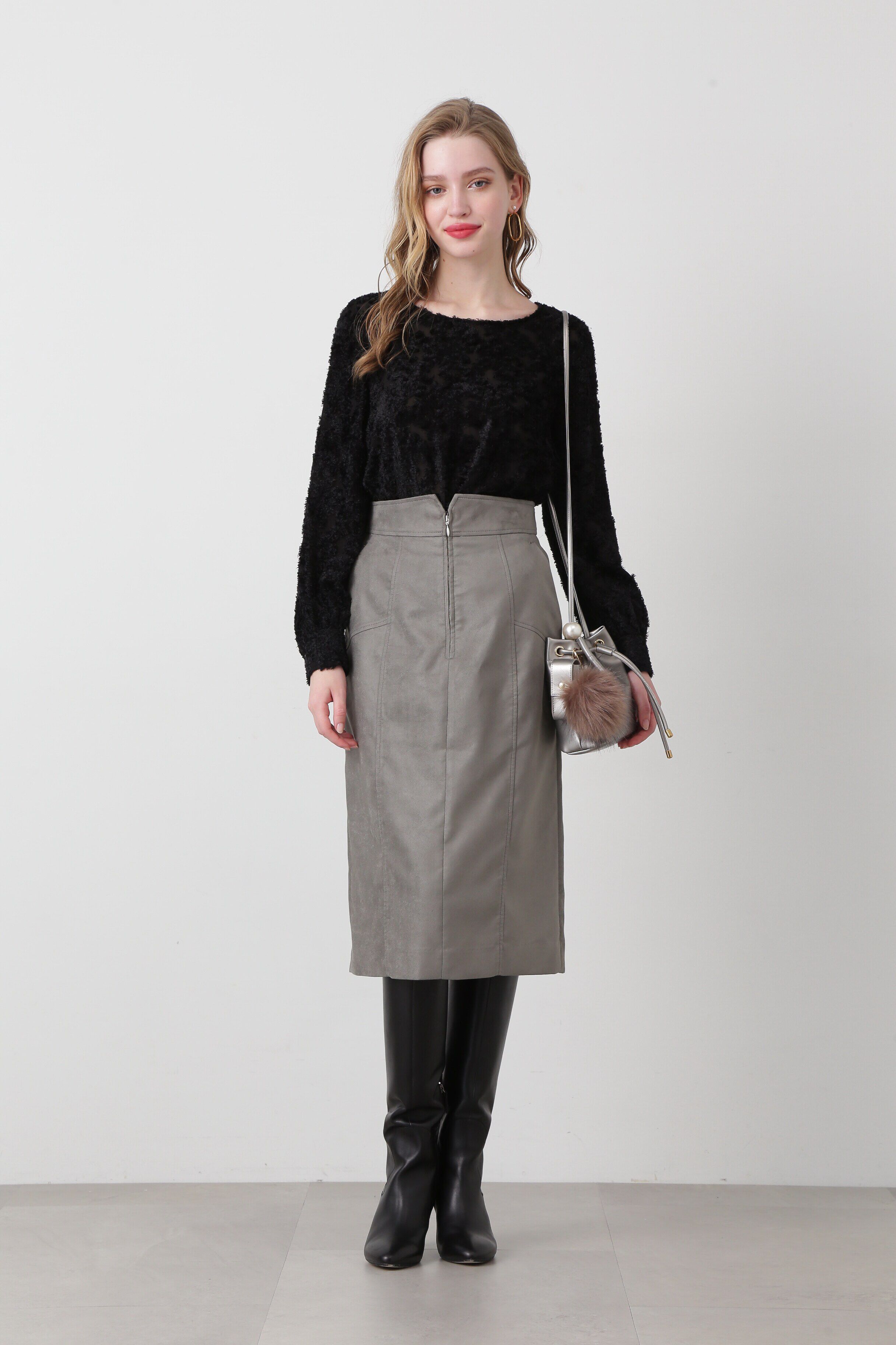  「◆スエードタイトスカート」|スカート|