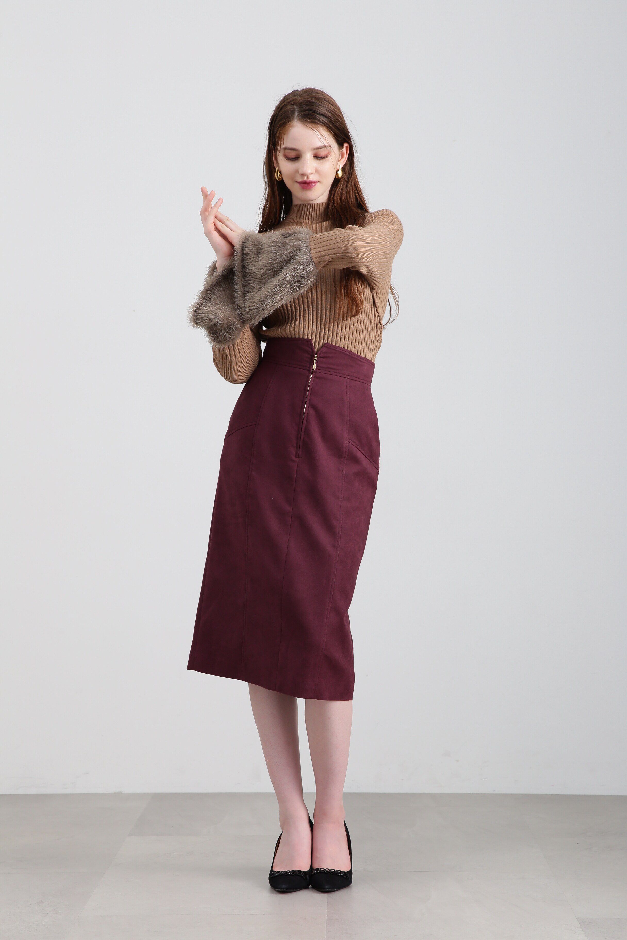  「◆スエードタイトスカート」|スカート|