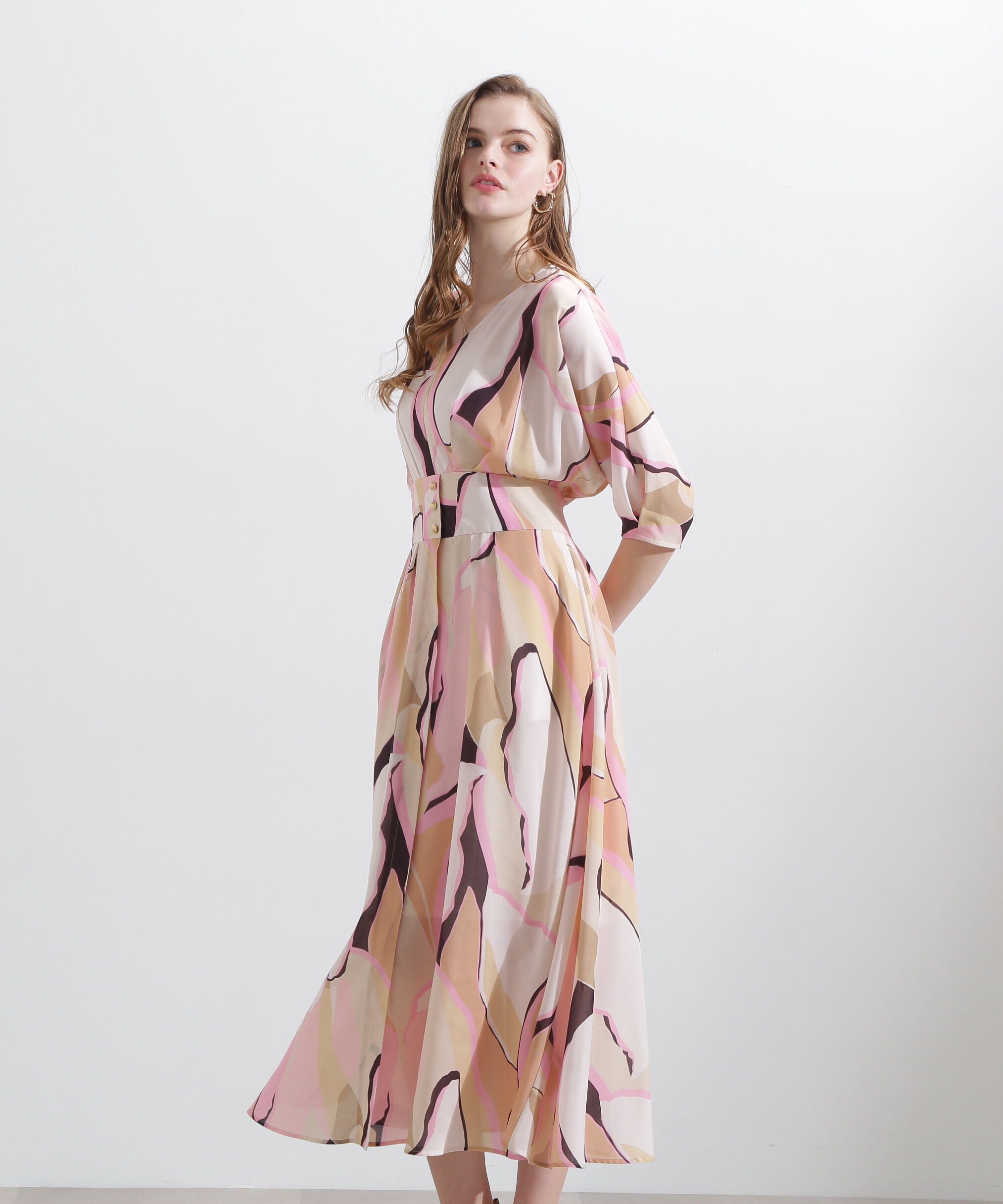  「◆マルチカラープリントワンピース」|ワンピース|