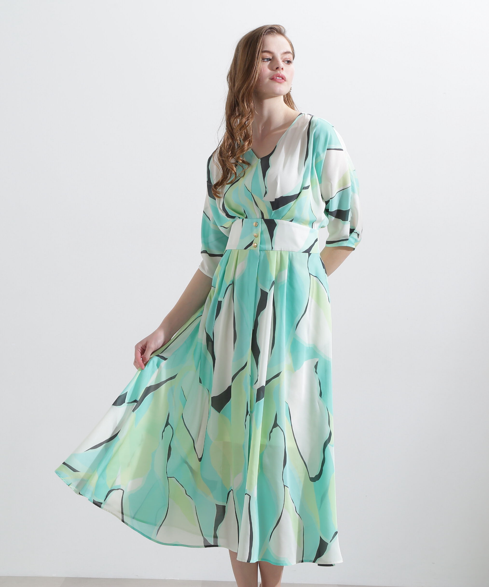  「◆マルチカラープリントワンピース」|ワンピース|