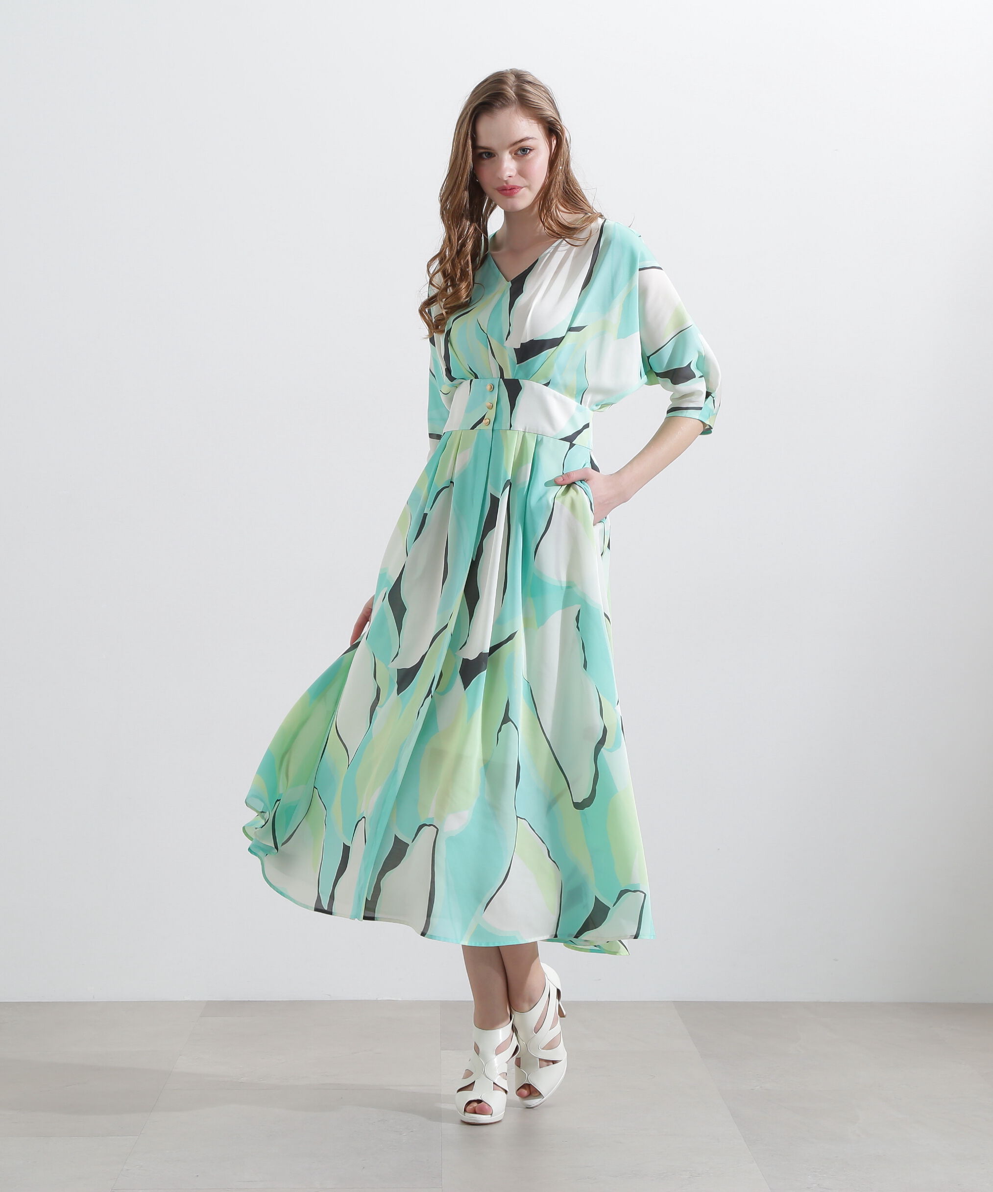  「◆マルチカラープリントワンピース」|ワンピース|