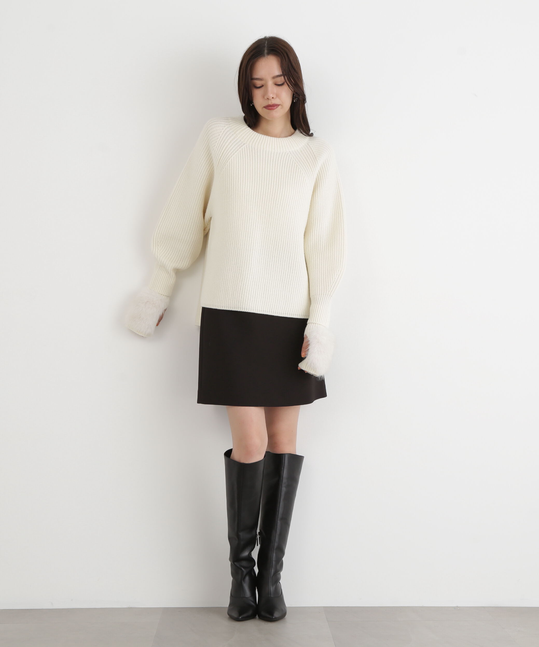  「◆ツイルハイウエストミニスカート」|スカート|