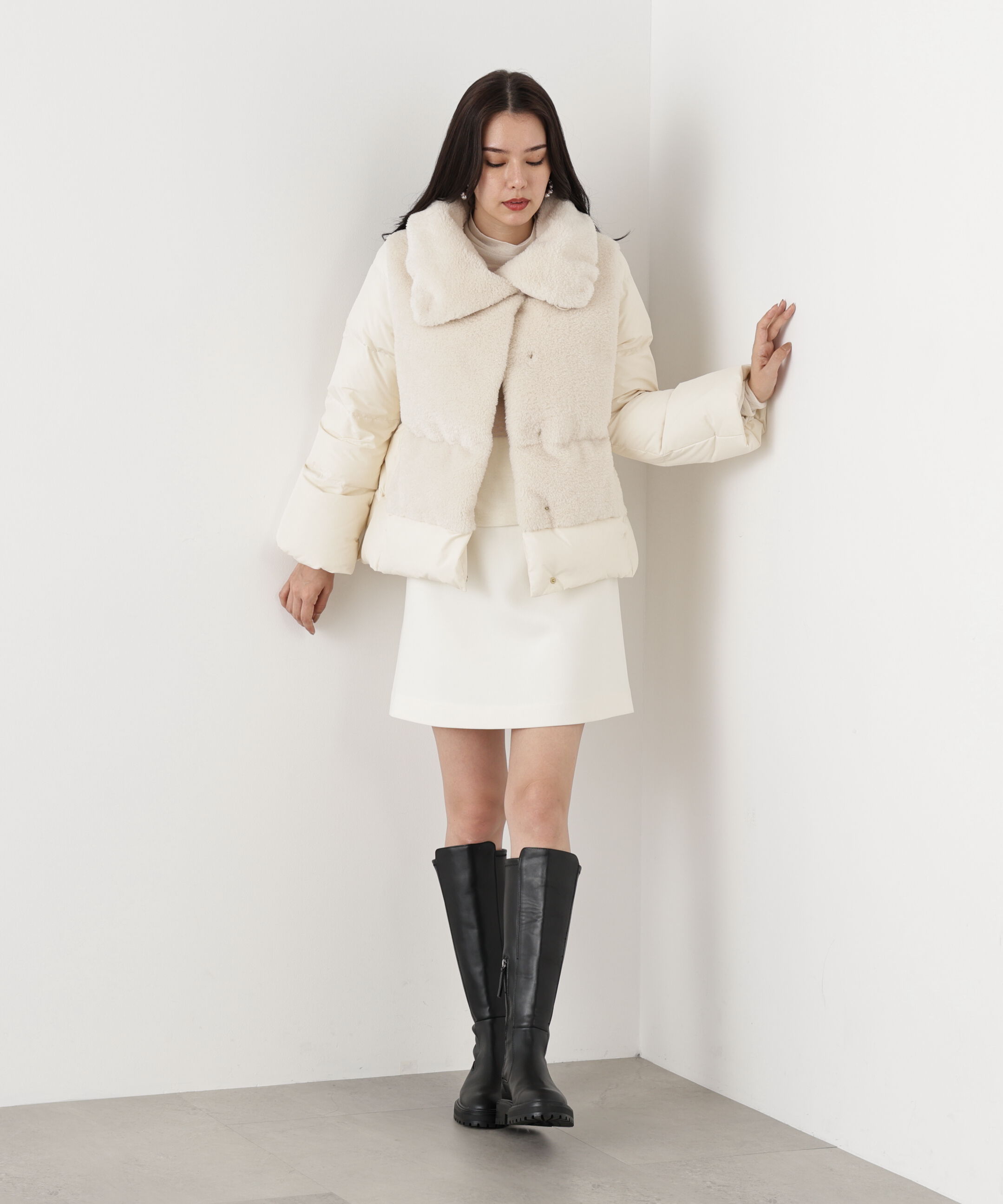  「◆ツイルハイウエストミニスカート」|スカート|