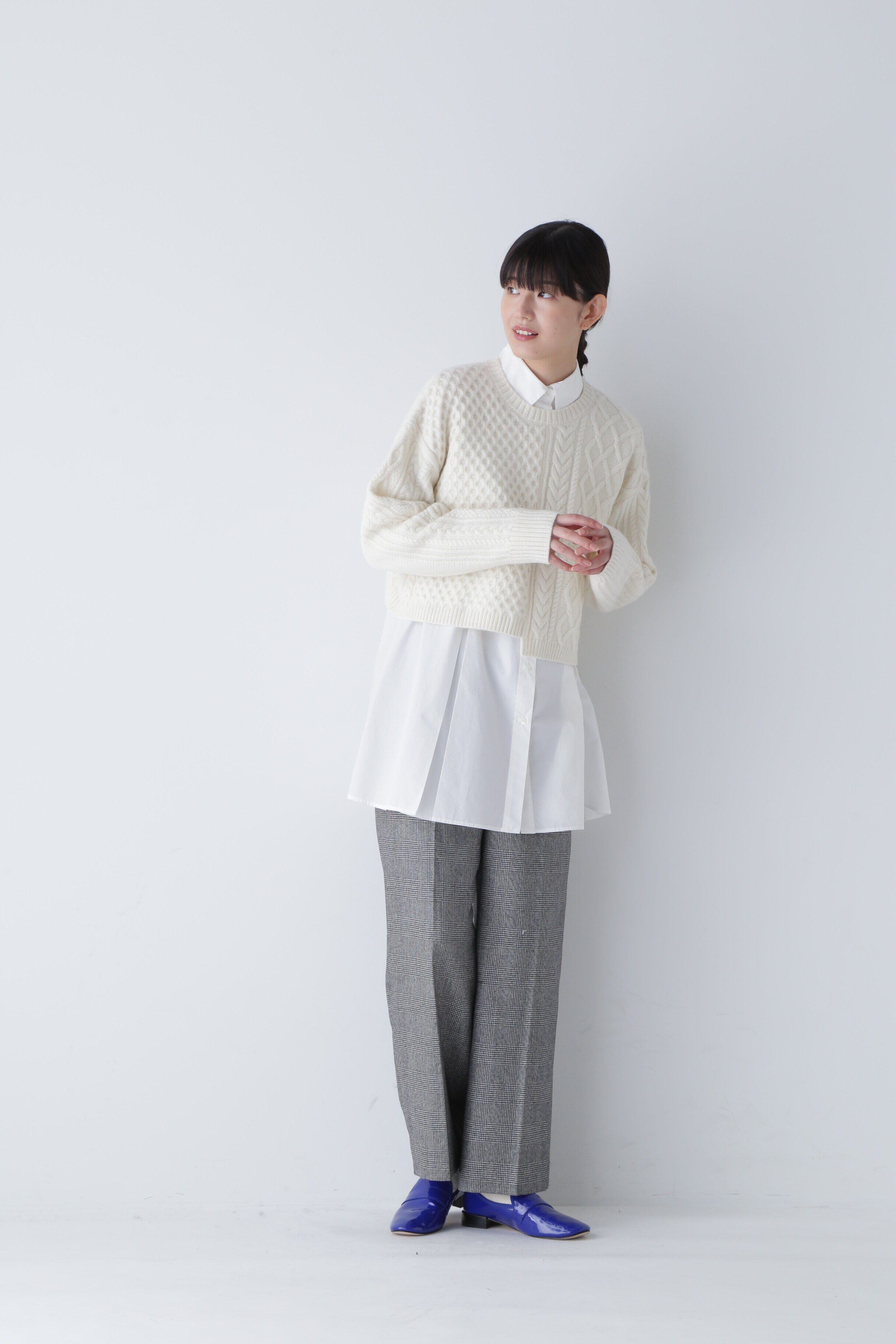  「◆ボックスタックロングブラウス」|シャツ・ブラウス|