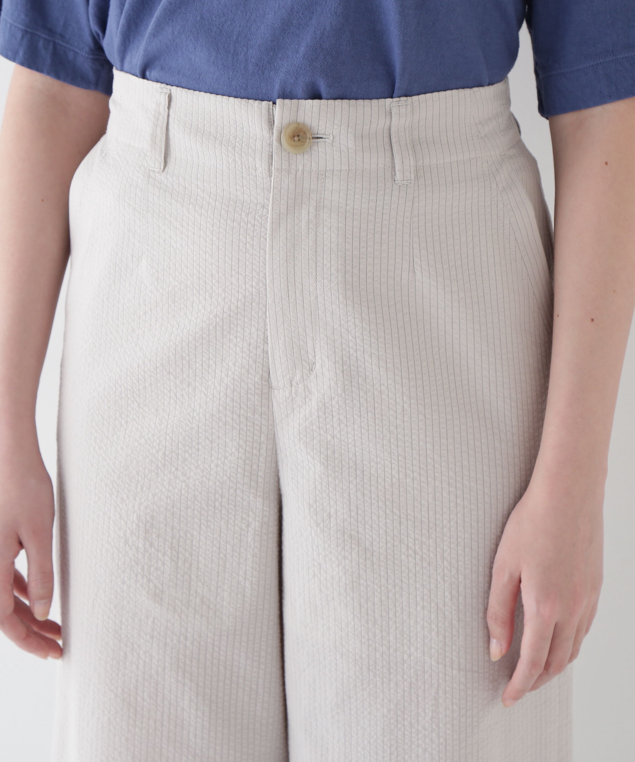  「◆シアサッカーストライプセミワイドパンツ」|その他|