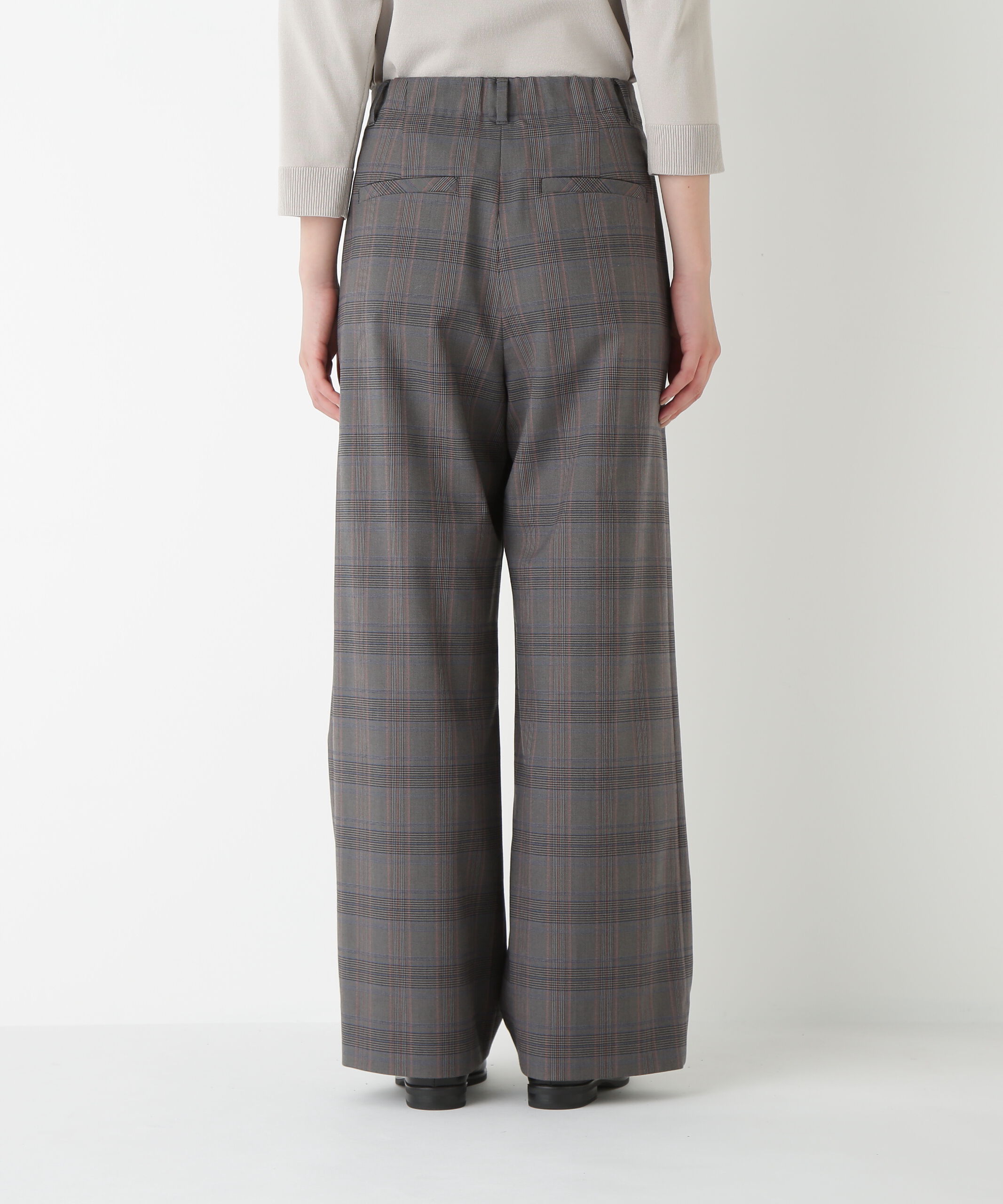  「◆強撚シャークスキンセミワイドパンツ」|その他|