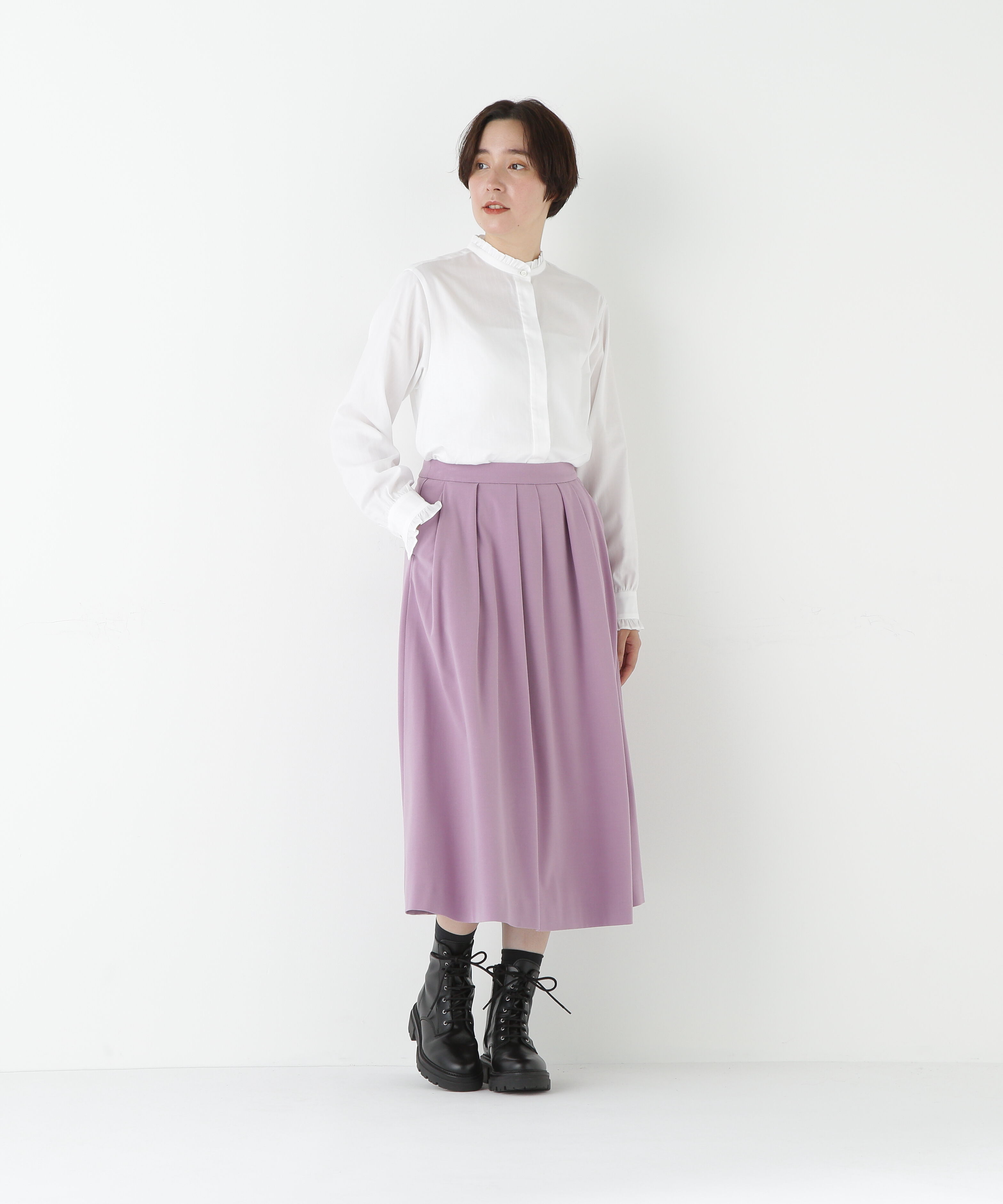  「◆ランダムタックフレアースカート」|スカート|