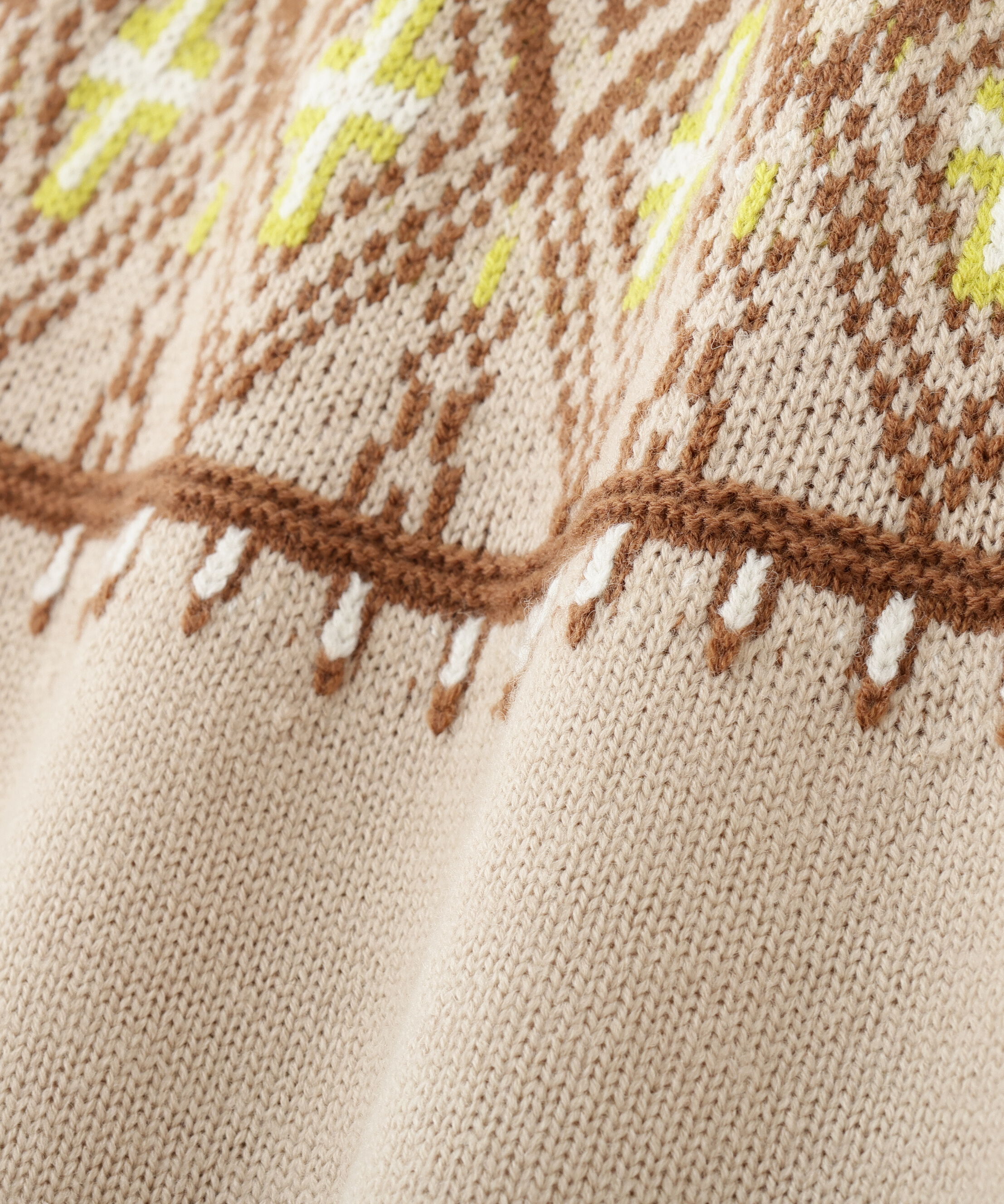  「◆ウールアクリル求心ジャカードプルオーバー」|ニット・セーター|