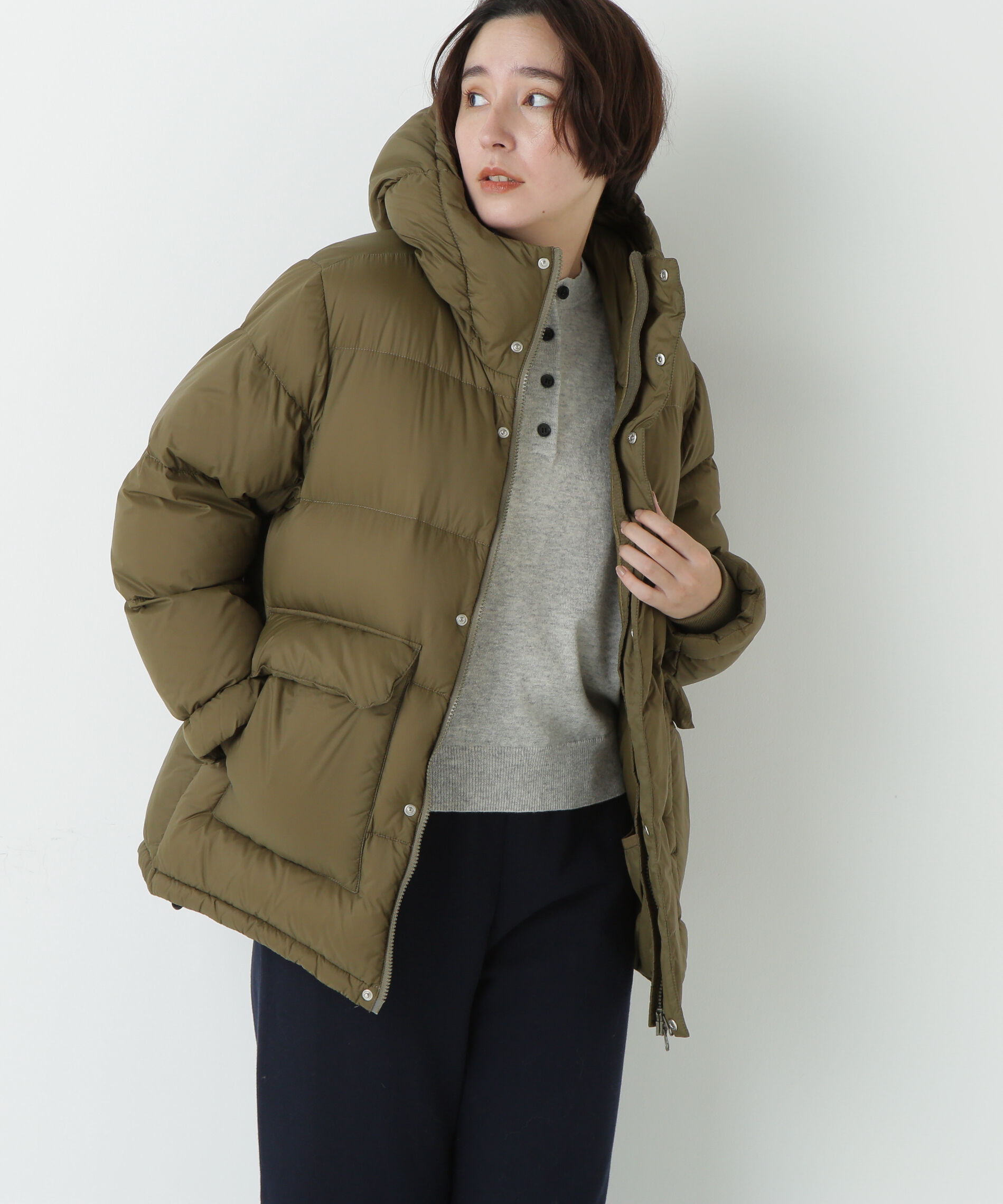  「◆≪ＴＡＩＯＮコラボ】≫ボリュームフードダウンコート」|その他|オリーブ