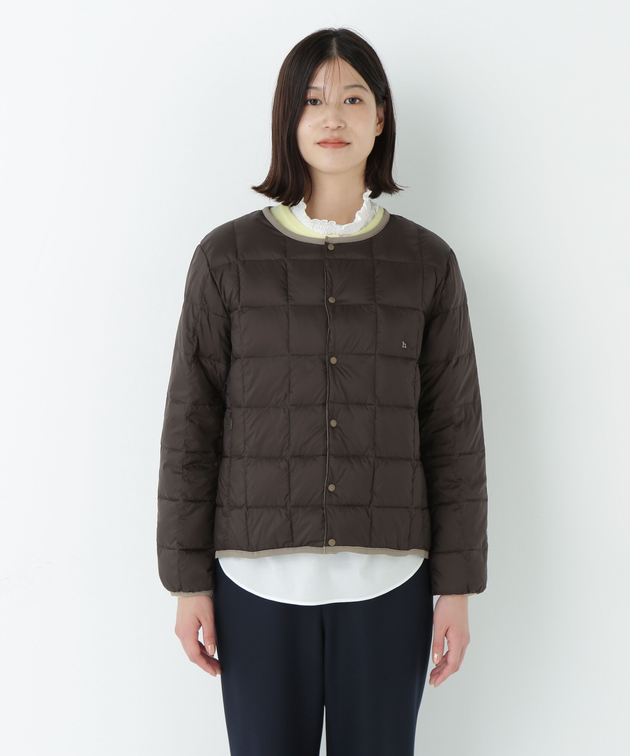  「◆≪ＴＡＩＯＮコラボ≫リバーシブルクルーネックダウンブルゾン」|ブルゾン・スタジャン|