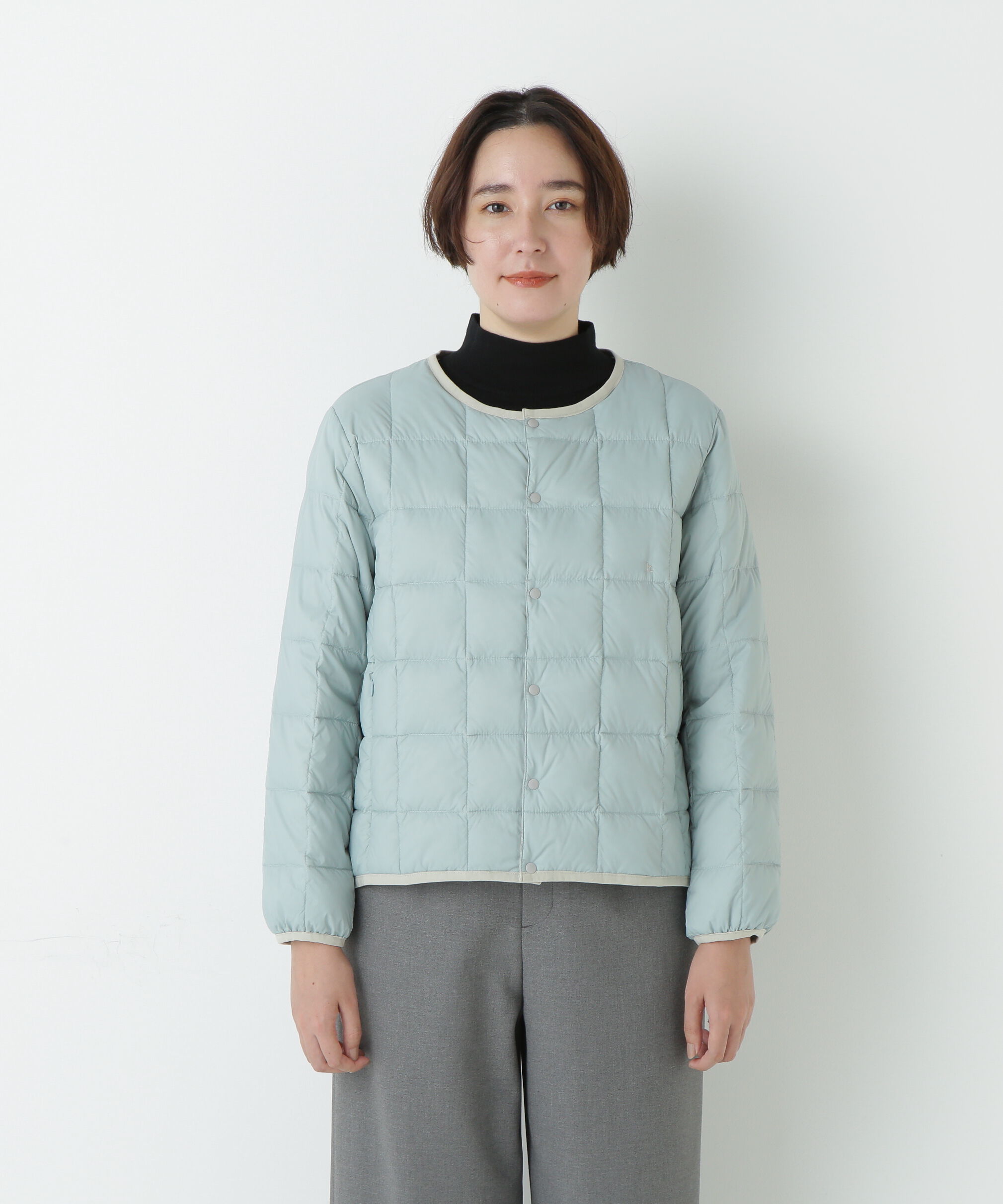  「◆≪ＴＡＩＯＮコラボ≫リバーシブルクルーネックダウンブルゾン」|ブルゾン・スタジャン|