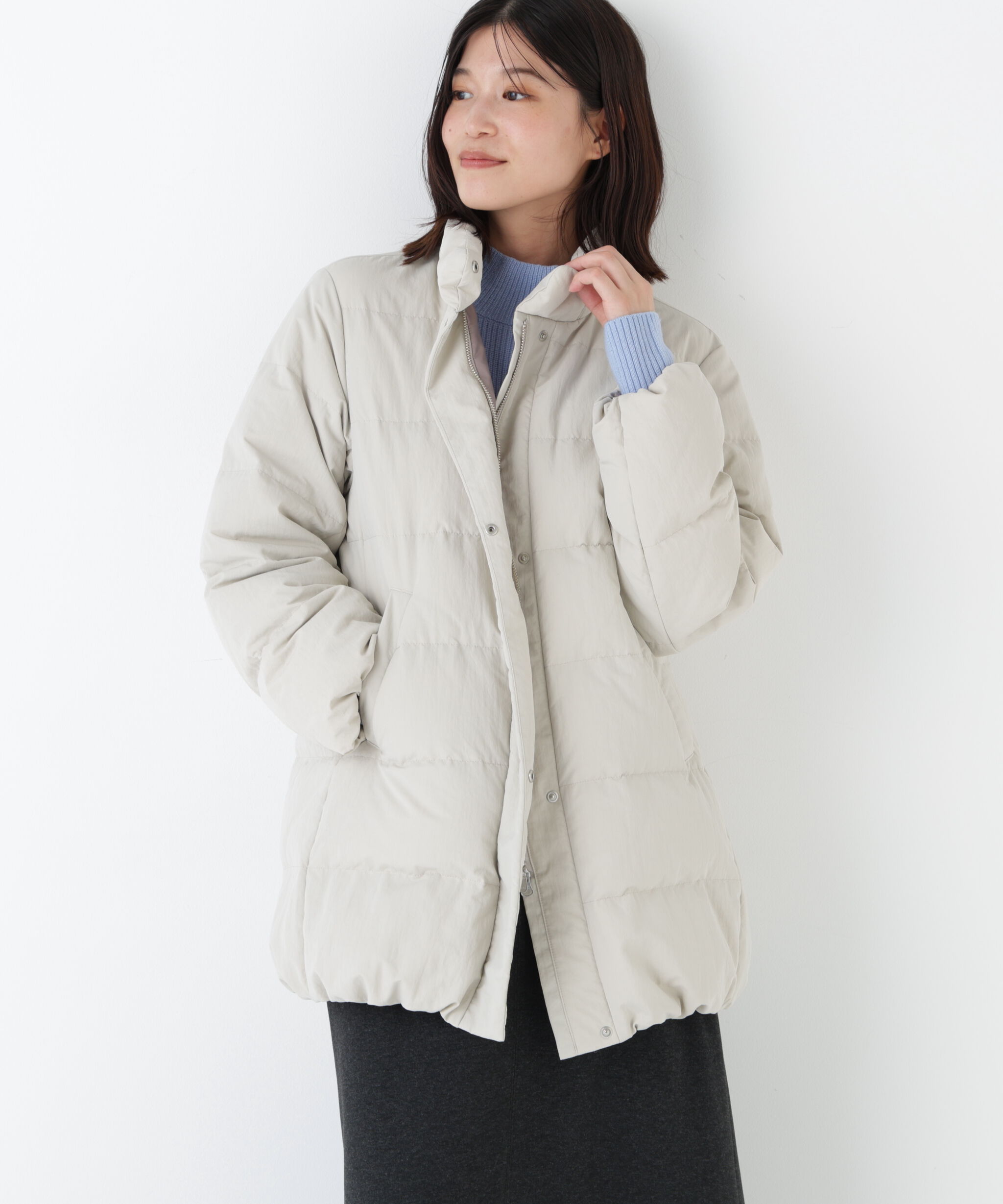  「◆フーディースタンドカラー２ｗａｙダウンコート」|その他|