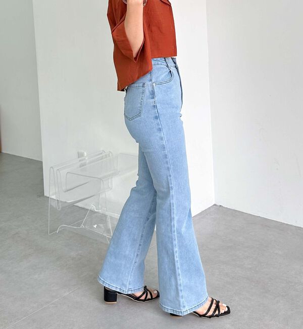 archives「タイトフレアレースアップデニム」|チノ|