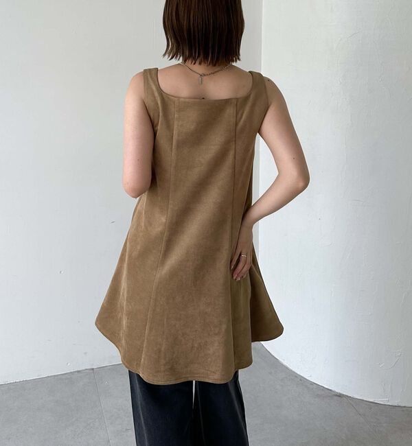 archives「スエードミニワンピース」|ジャンパースカート|