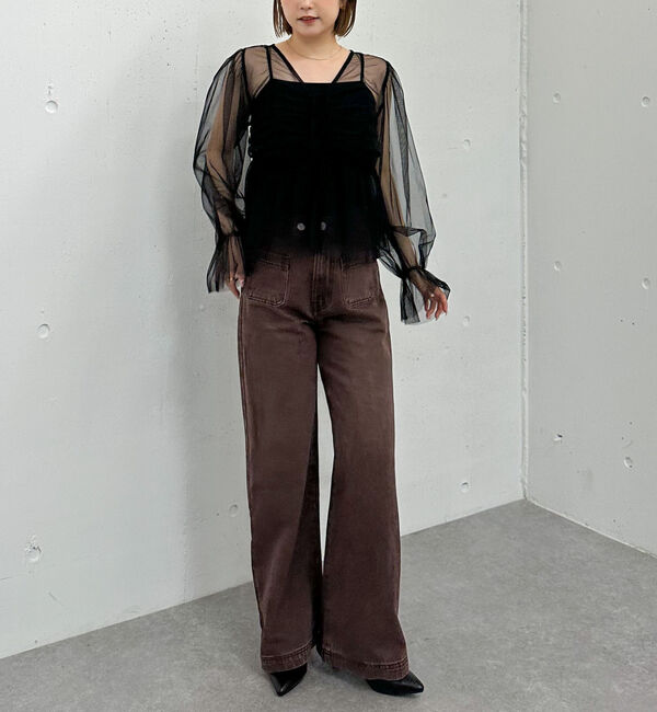 archives「チュールギャザーペプラムブラウス」|Tシャツ・カットソー|