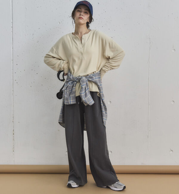 Doux archives「ピグメントセンターシームワイドパンツ」|チノ|