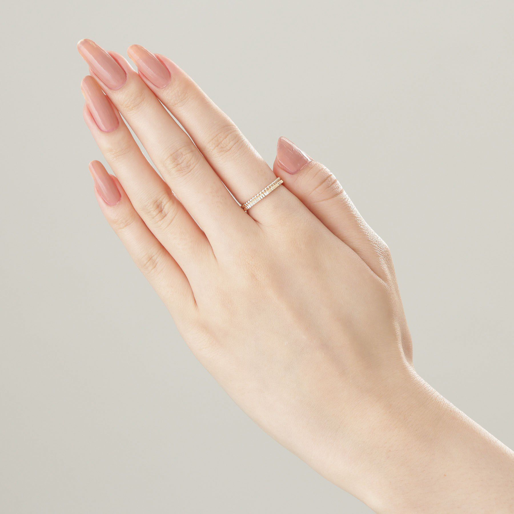 COCOSHNIK「K10ミル縦溝リング」|リング|