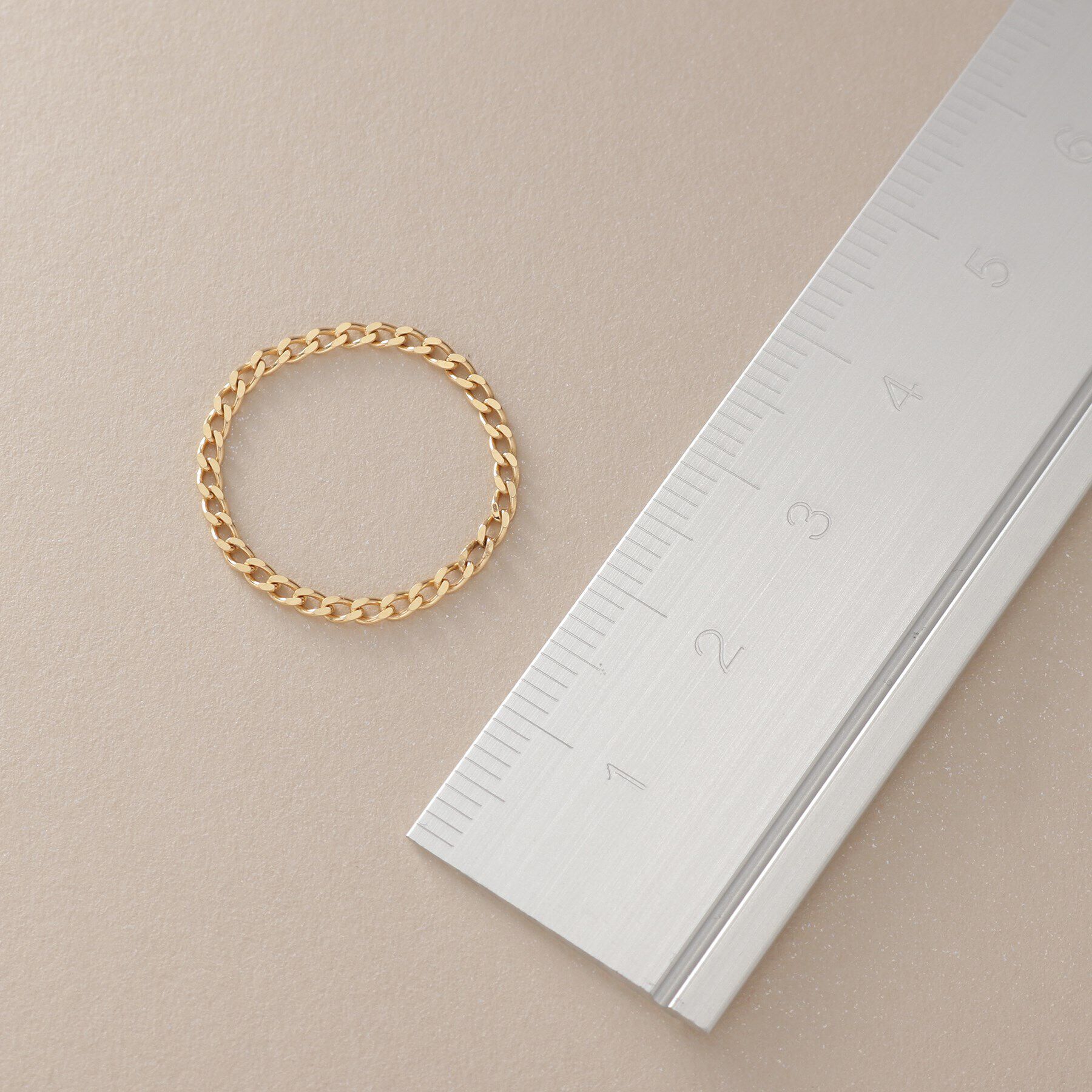 COCOSHNIK「K18キヘイチェーン リング」|リング|