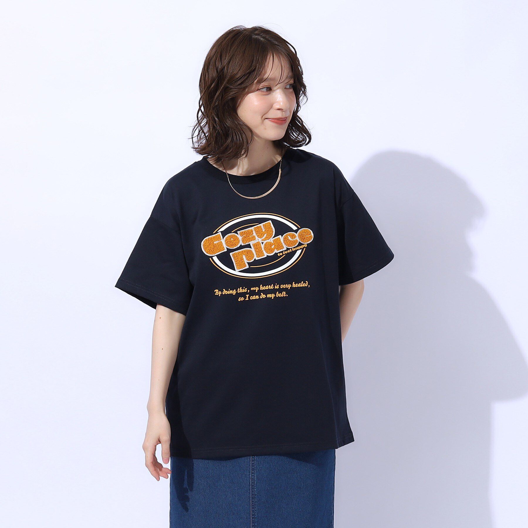 SHOO･LA･RUE「サガラ刺繍BIGTシャツ」|Tシャツ・カットソー|