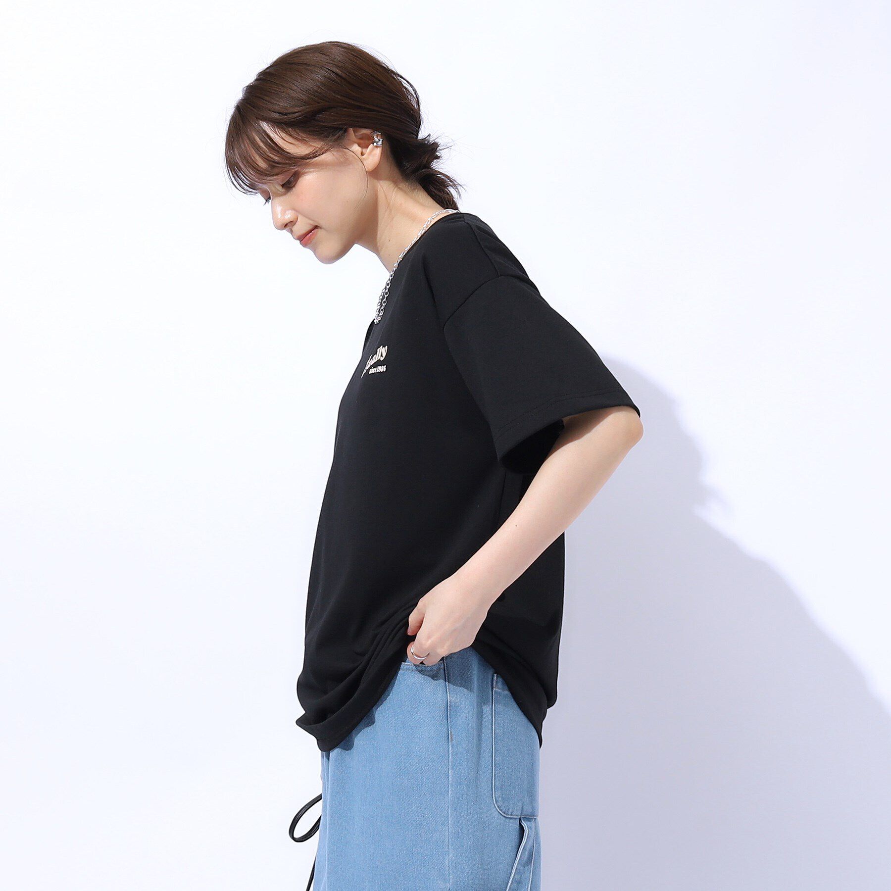 SHOO･LA･RUE「サガラ刺繍BIGTシャツ」|Tシャツ・カットソー|