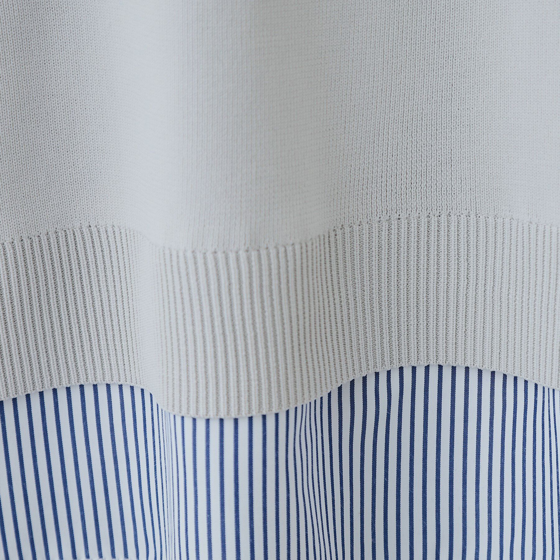 SHOO･LA･RUE「【洗える】一枚で簡単こなれ見え スポンディッシュ 裾レイヤード風ニット」|ニット・セーター|