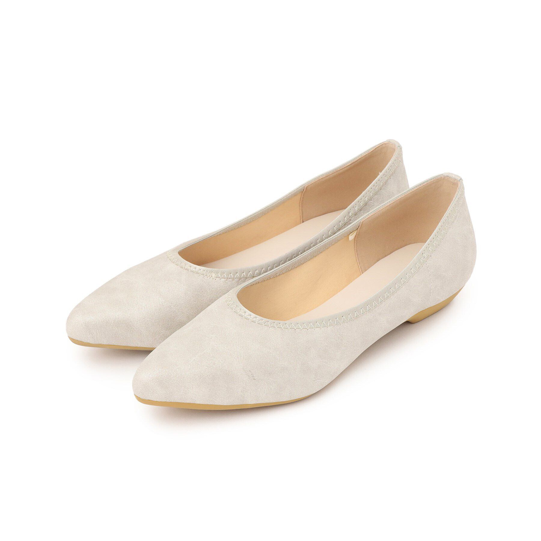 SHOO･LA･RUE「ストレッチアーモンドトゥパンプス」|その他|ゴールド(007)