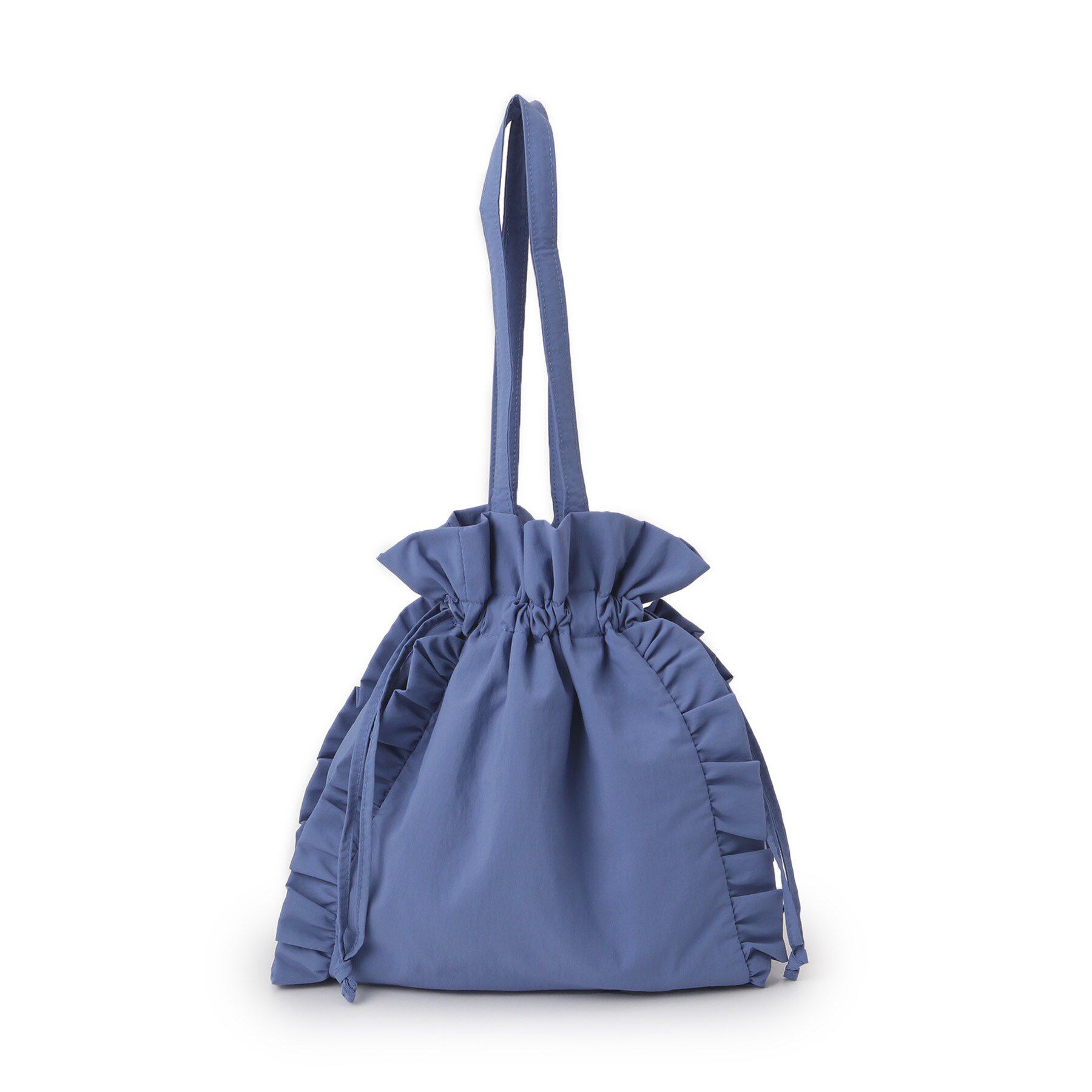 SHOO･LA･RUE「【撥水/A4】大人も持てる フリル巾着トートバッグ」|トートバッグ|