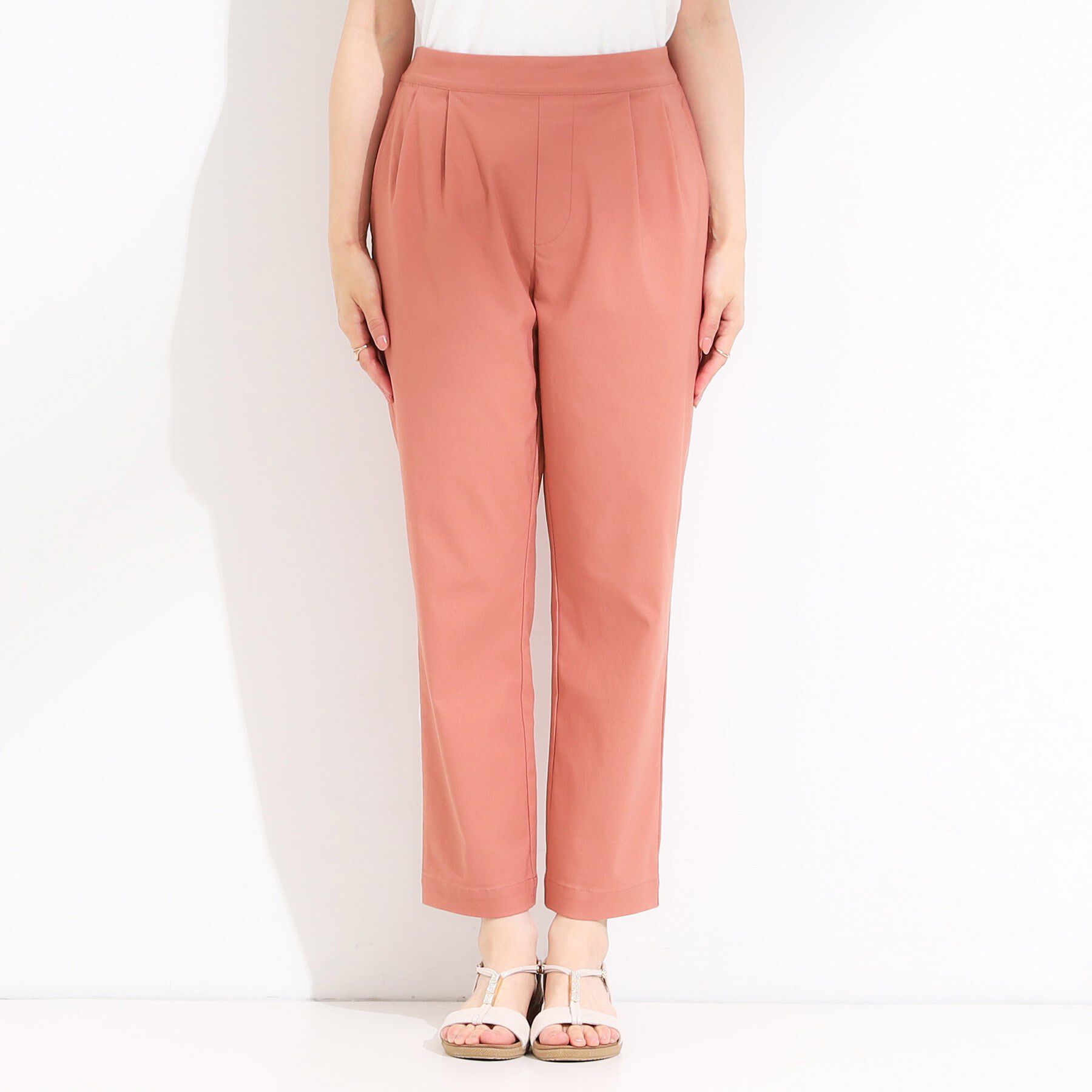 SHOO･LA･RUE「【洗える/S-LL/美脚シルエット】ハイパーストレッチ テーパードパンツ【CIRCRIC】」|その他|