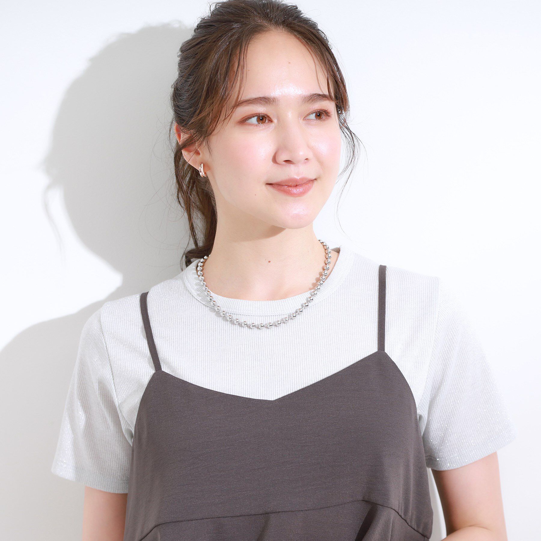 SHOO･LA･RUE「ボールチェーンネックレス」|ネックレス|