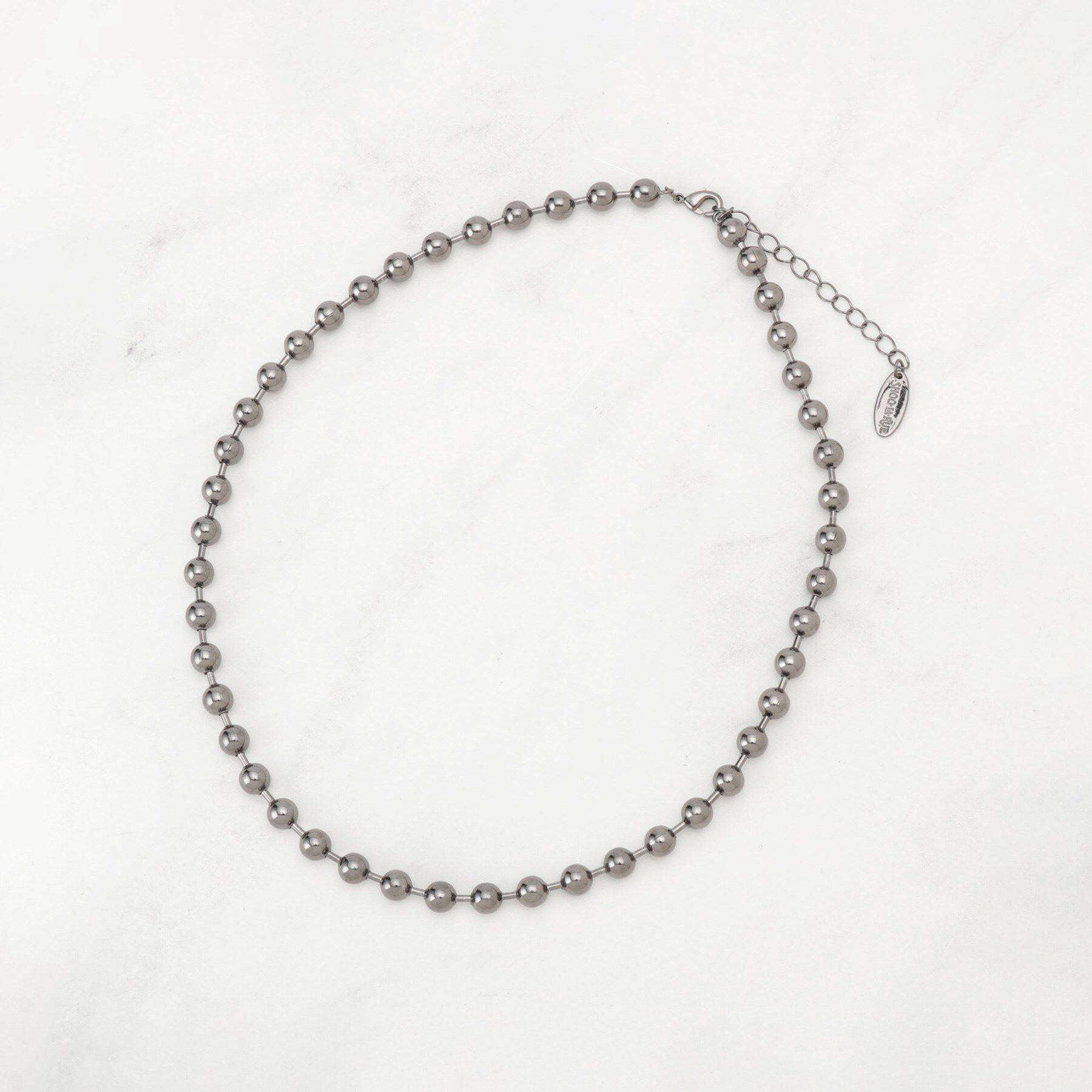 SHOO･LA･RUE「ボールチェーンネックレス」|ネックレス|ブラック(019)