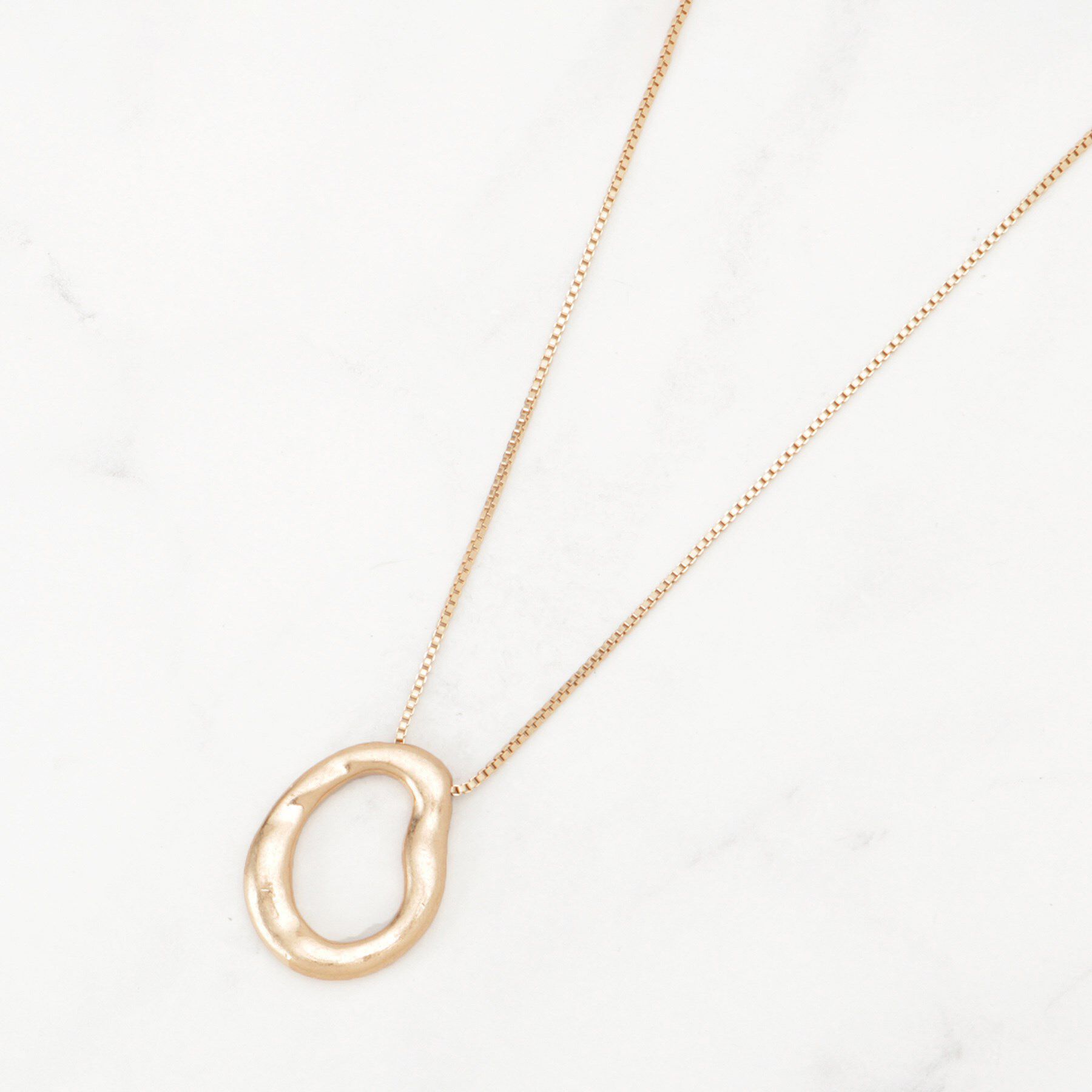 SHOO･LA･RUE「つやなしオープンループネックレス」|ネックレス|