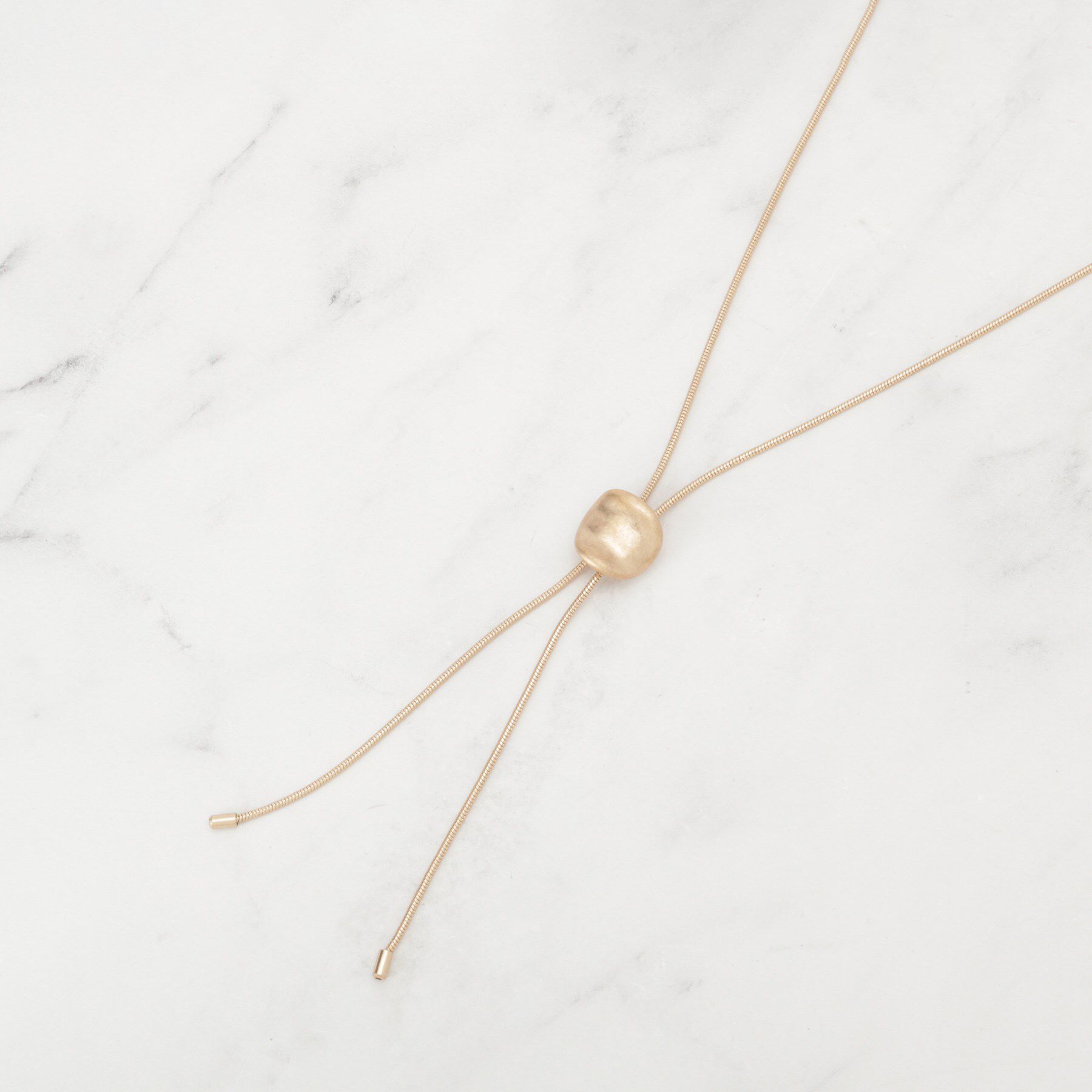 SHOO･LA･RUE「つやなしオープンメタルネックレス」|ネックレス|ゴールド(007)